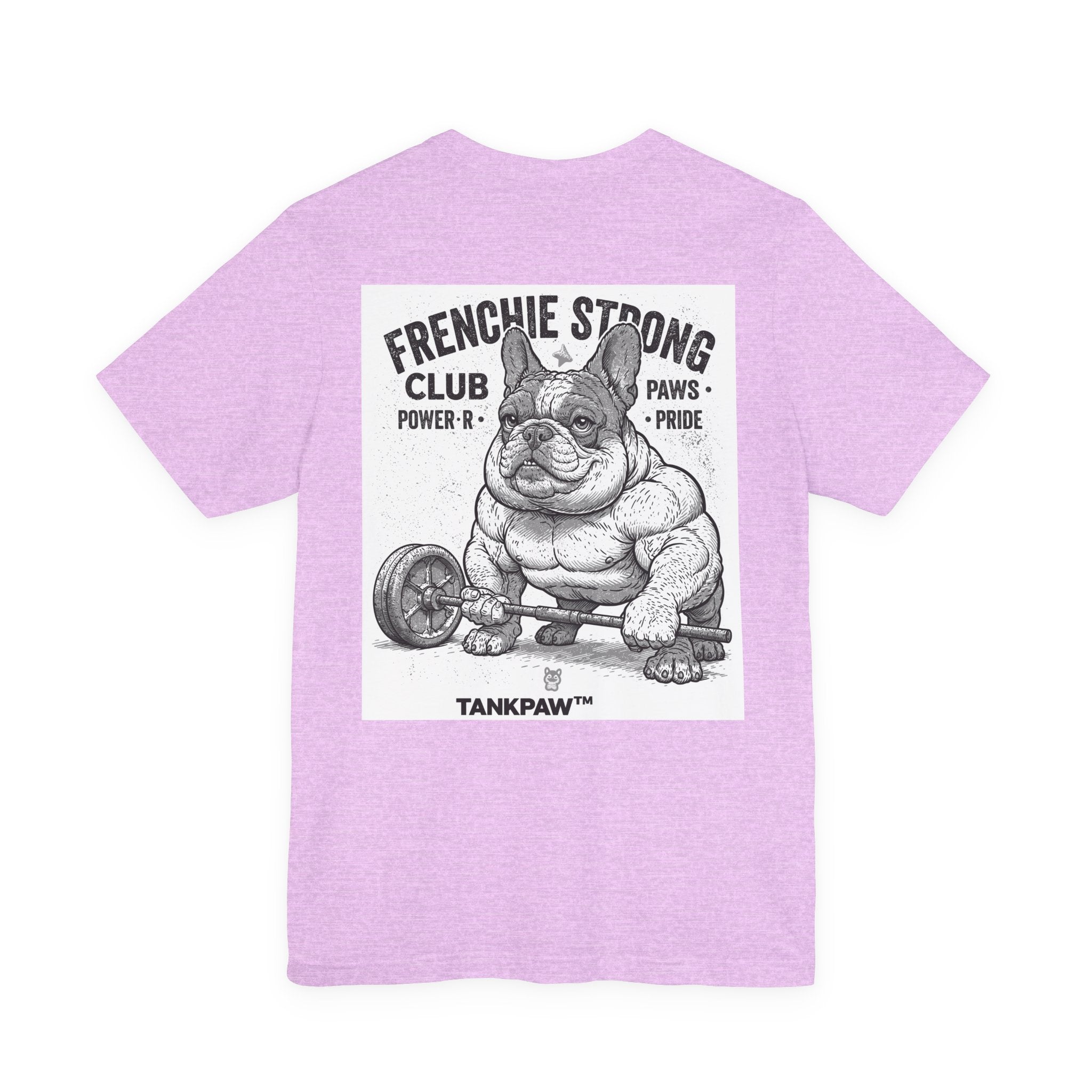Strong Frenchie Club T-Shirt – Muscular French Bulldog Shirt for Pet Lovers