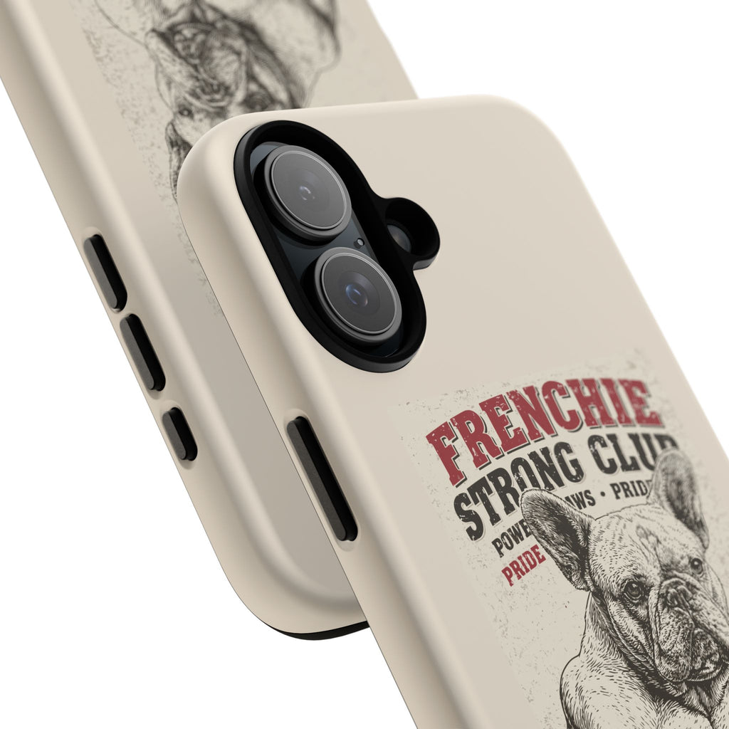 TankPaw® Frenchie Strong Club Premium Phone Case – Vintage French Bulldog Protective