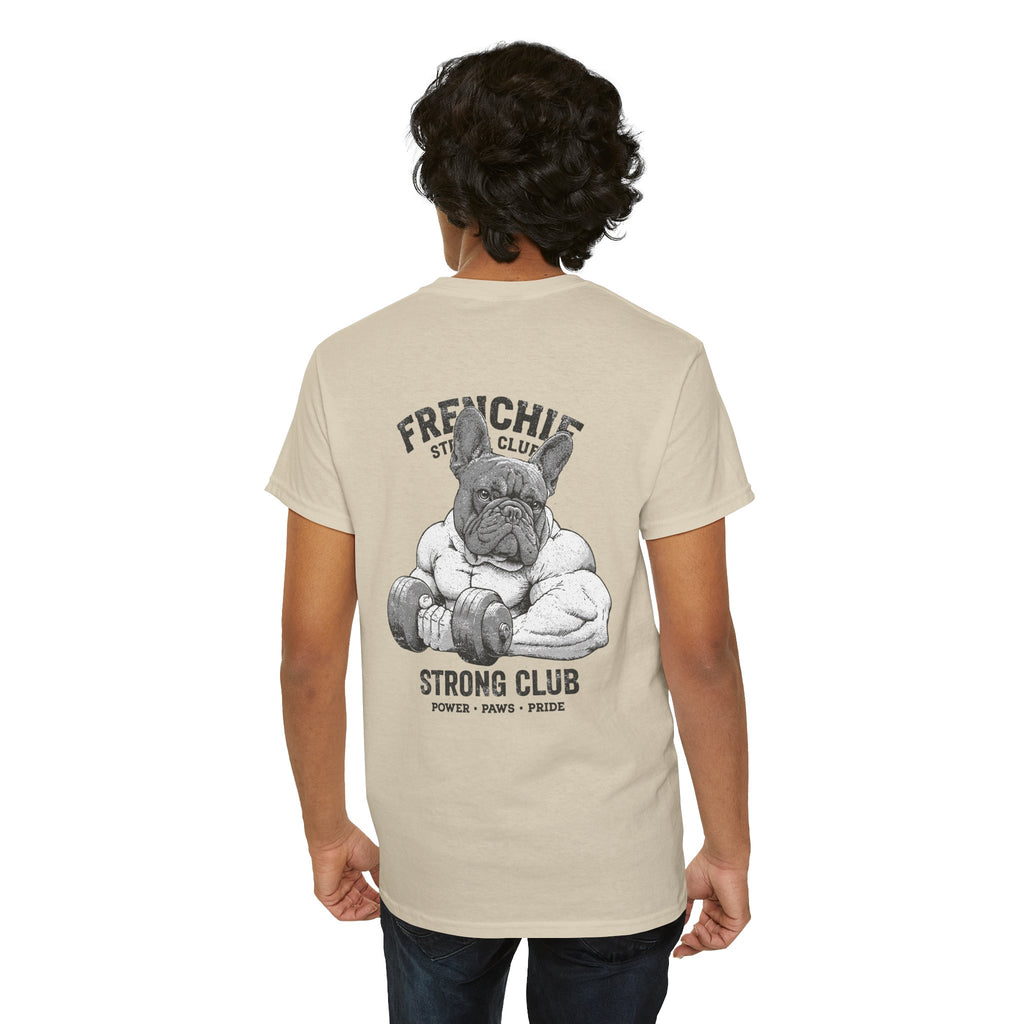 Frenchie Strong Club Vintage Gym T-Shirt | TankPaw™