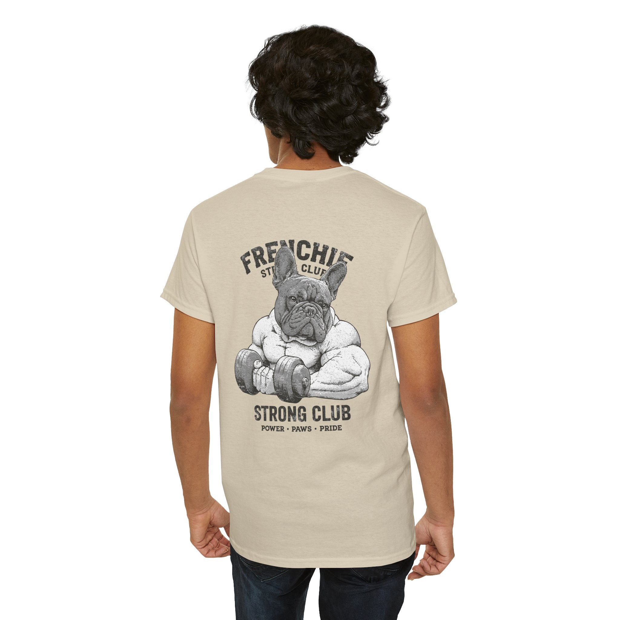 Frenchie Strong Club Vintage Gym T-Shirt | TankPaw™