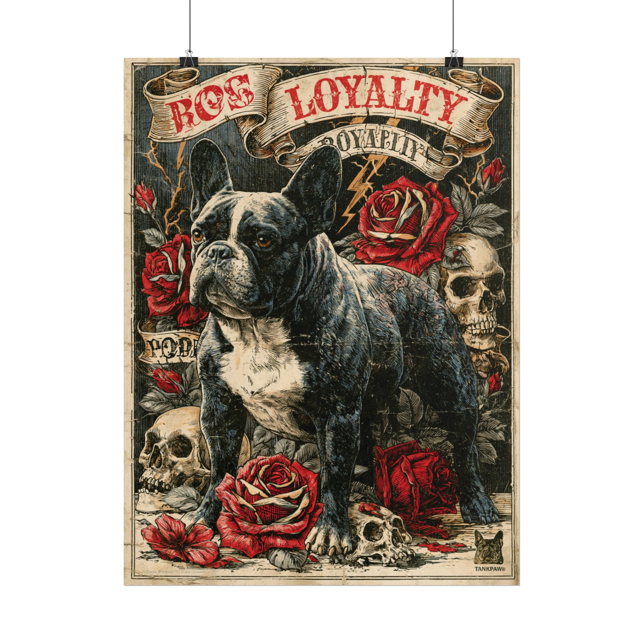 TankPaw® French Bulldog Wall Art Poster – Premium Vintage Frenchie Decor