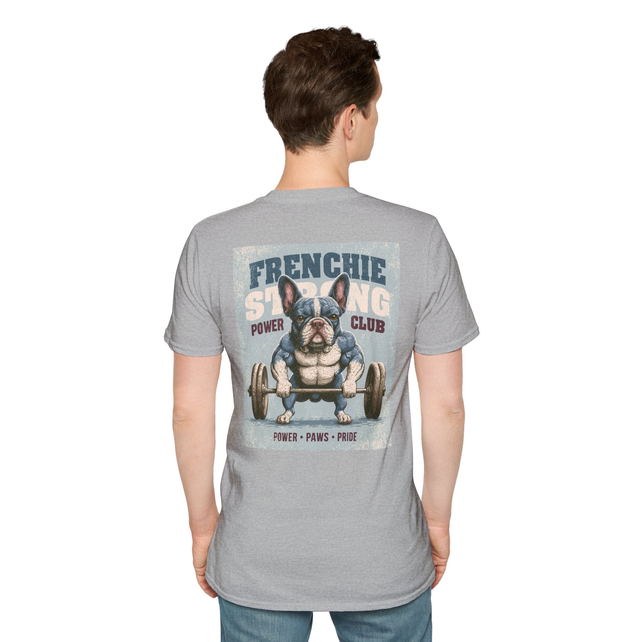 Muscle French Bulldog T-Shirt – Strong Frenchie Workout Shirt for Dog Lovers