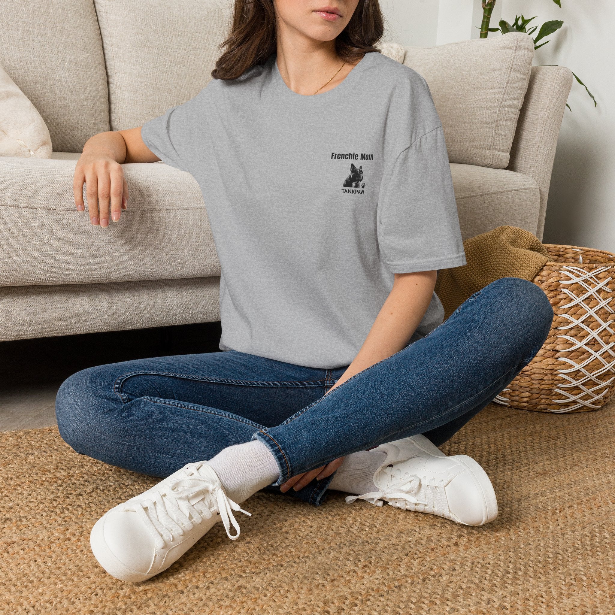 French Bulldog Mom T-Shirt | Proud Dog Mom Gift | Cute Frenchie Lover Apparel | TankPaw