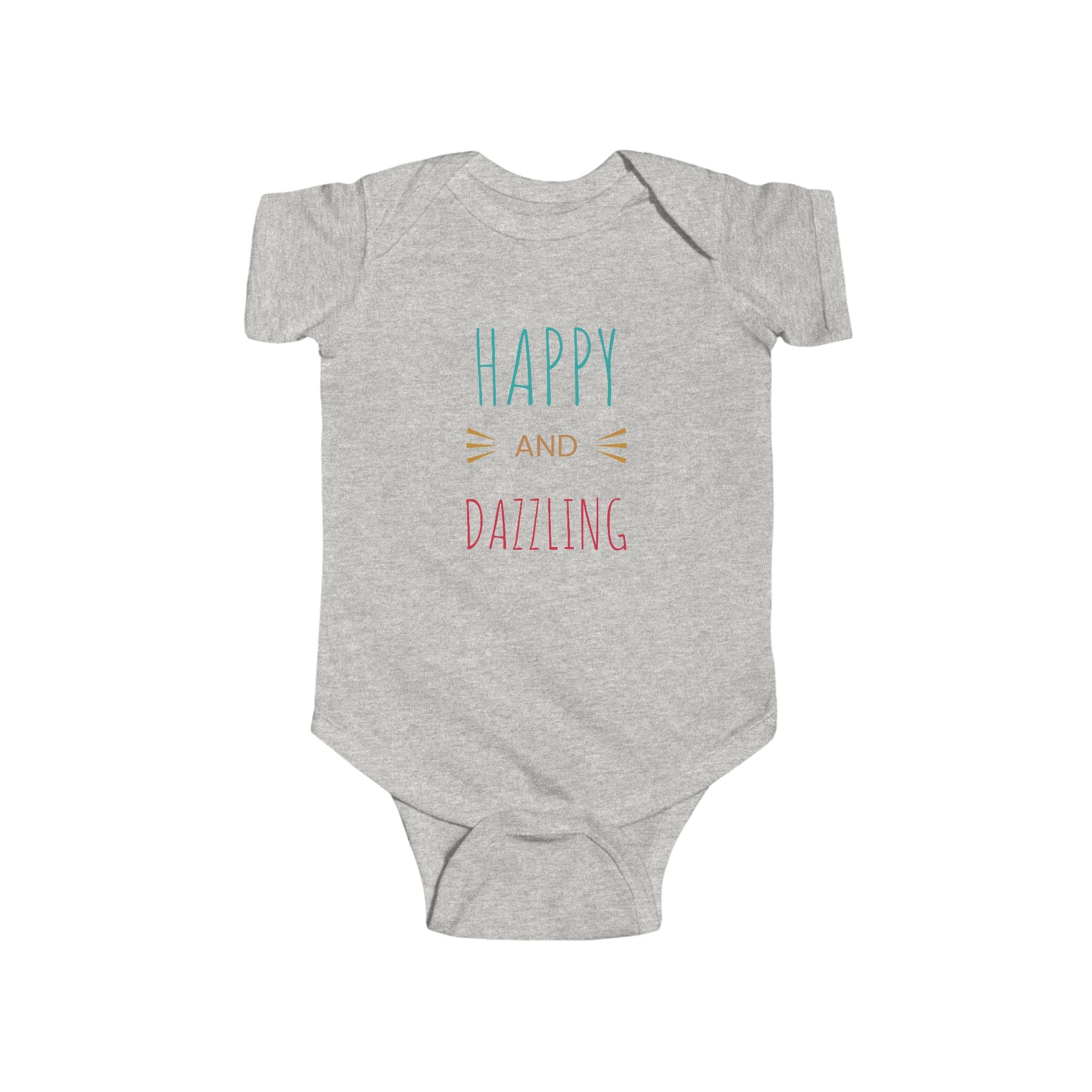 Infant Bodysuit – "Happy and Daring" Cute French Bulldog Baby Onesie