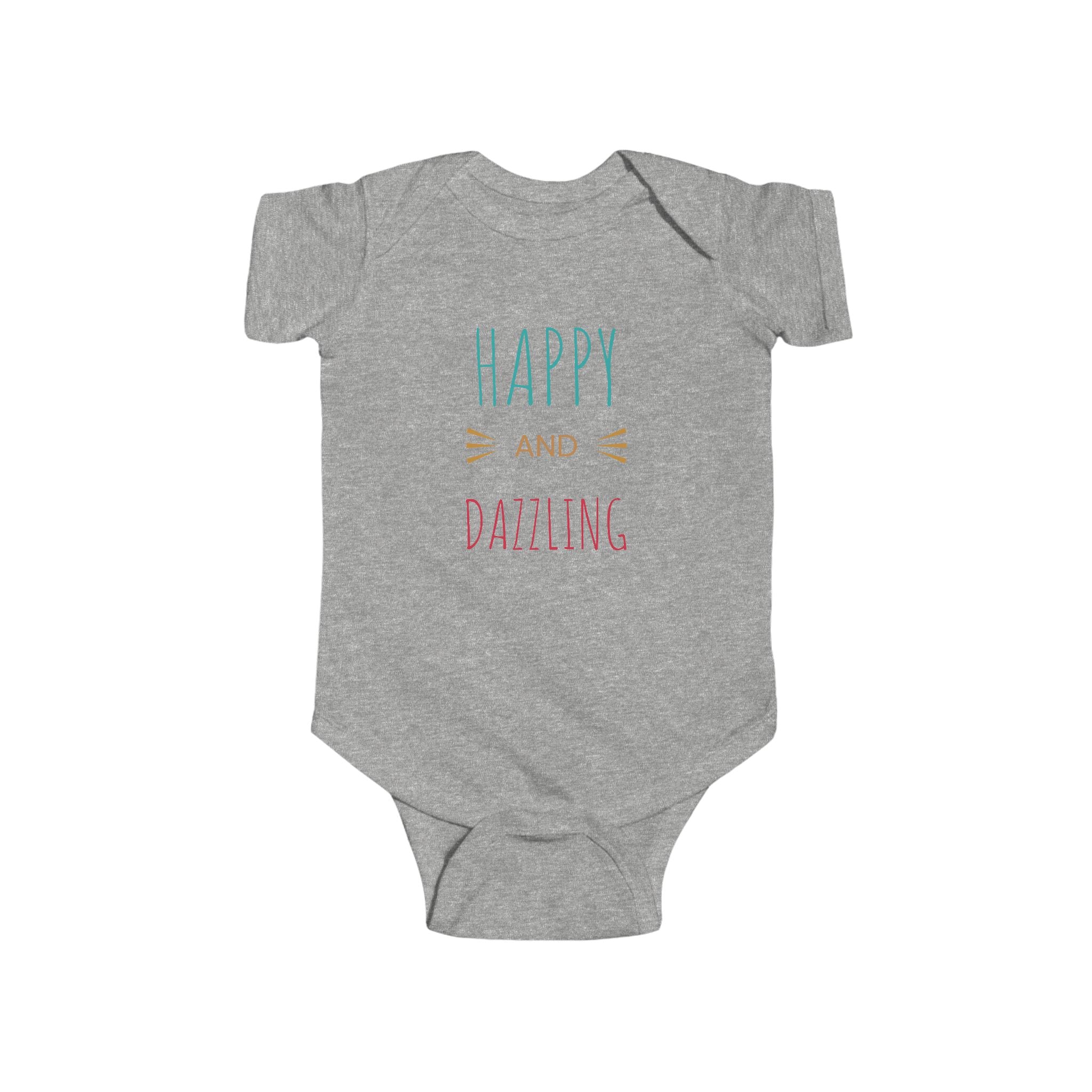 Infant Bodysuit – "Happy and Daring" Cute French Bulldog Baby Onesie