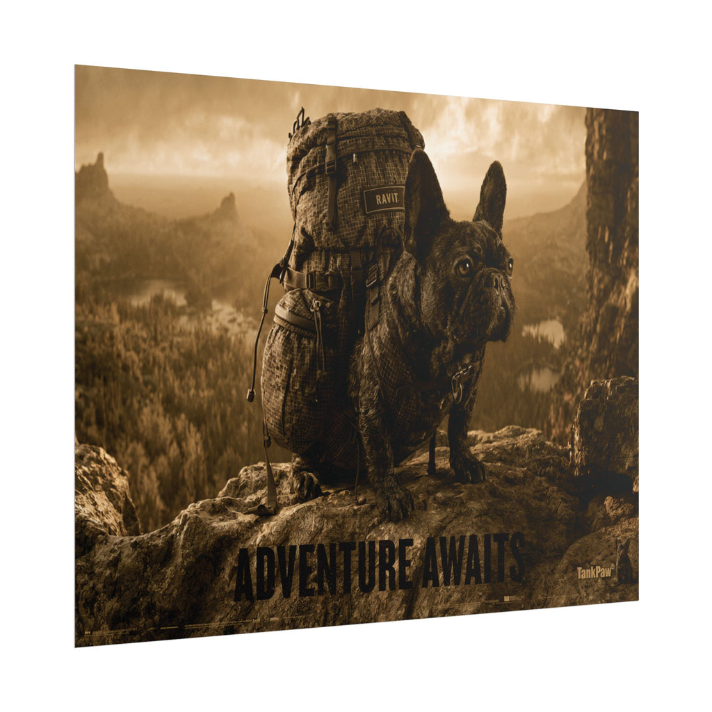TankPaw® French Bulldog Wall Art Poster – Premium Vintage Frenchie Decor