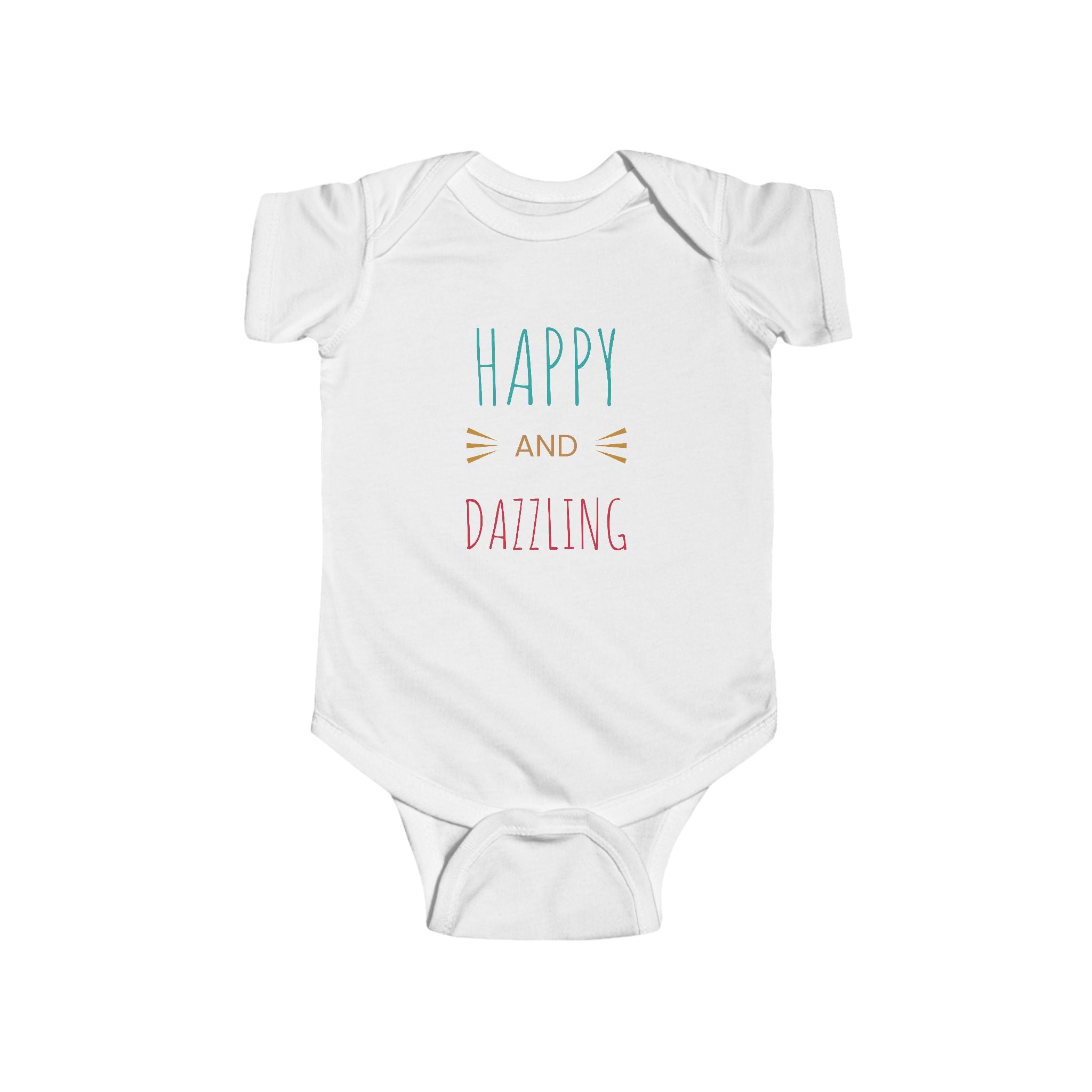 Infant Bodysuit – "Happy and Daring" Cute French Bulldog Baby Onesie