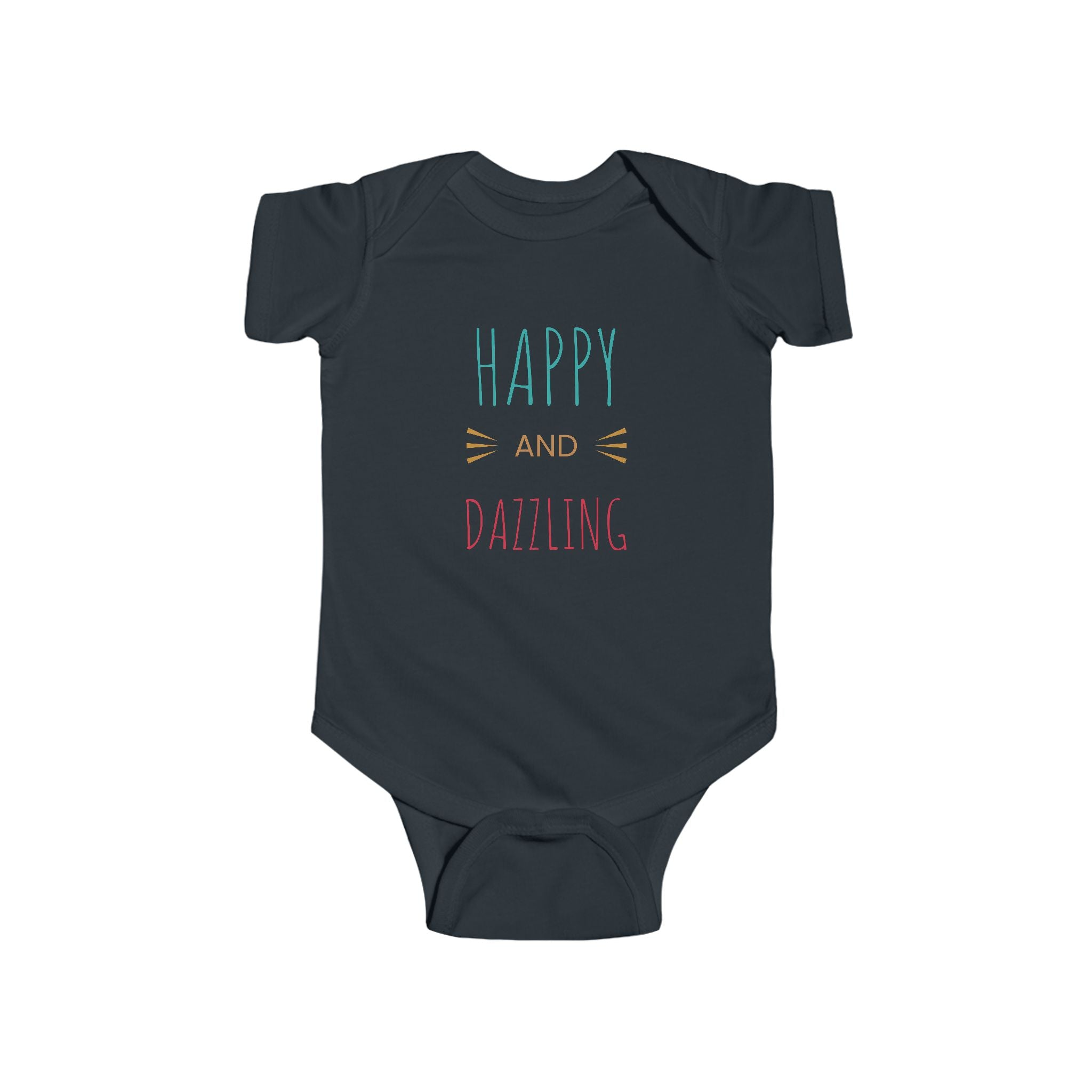 Infant Bodysuit – "Happy and Daring" Cute French Bulldog Baby Onesie