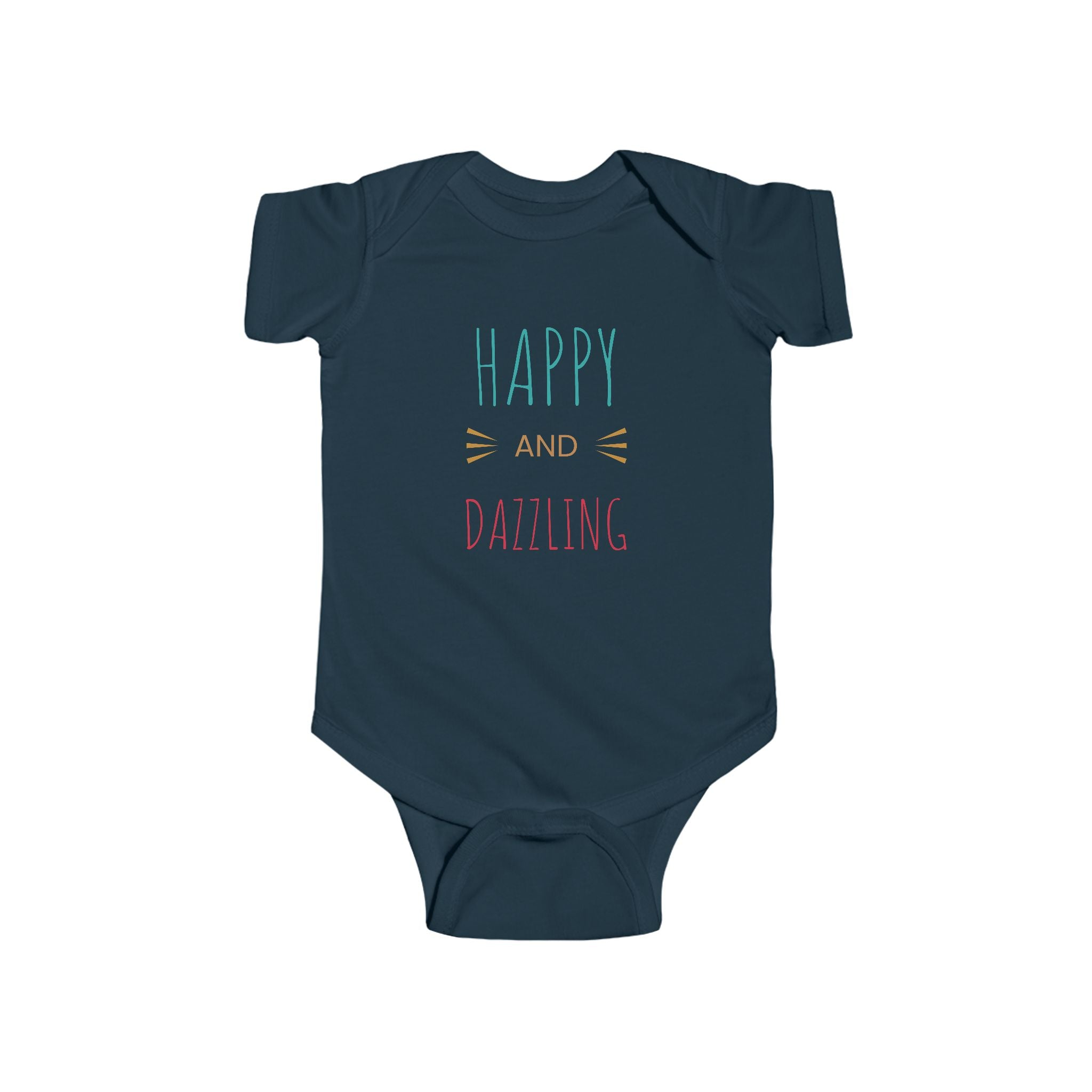 Infant Bodysuit – "Happy and Daring" Cute French Bulldog Baby Onesie