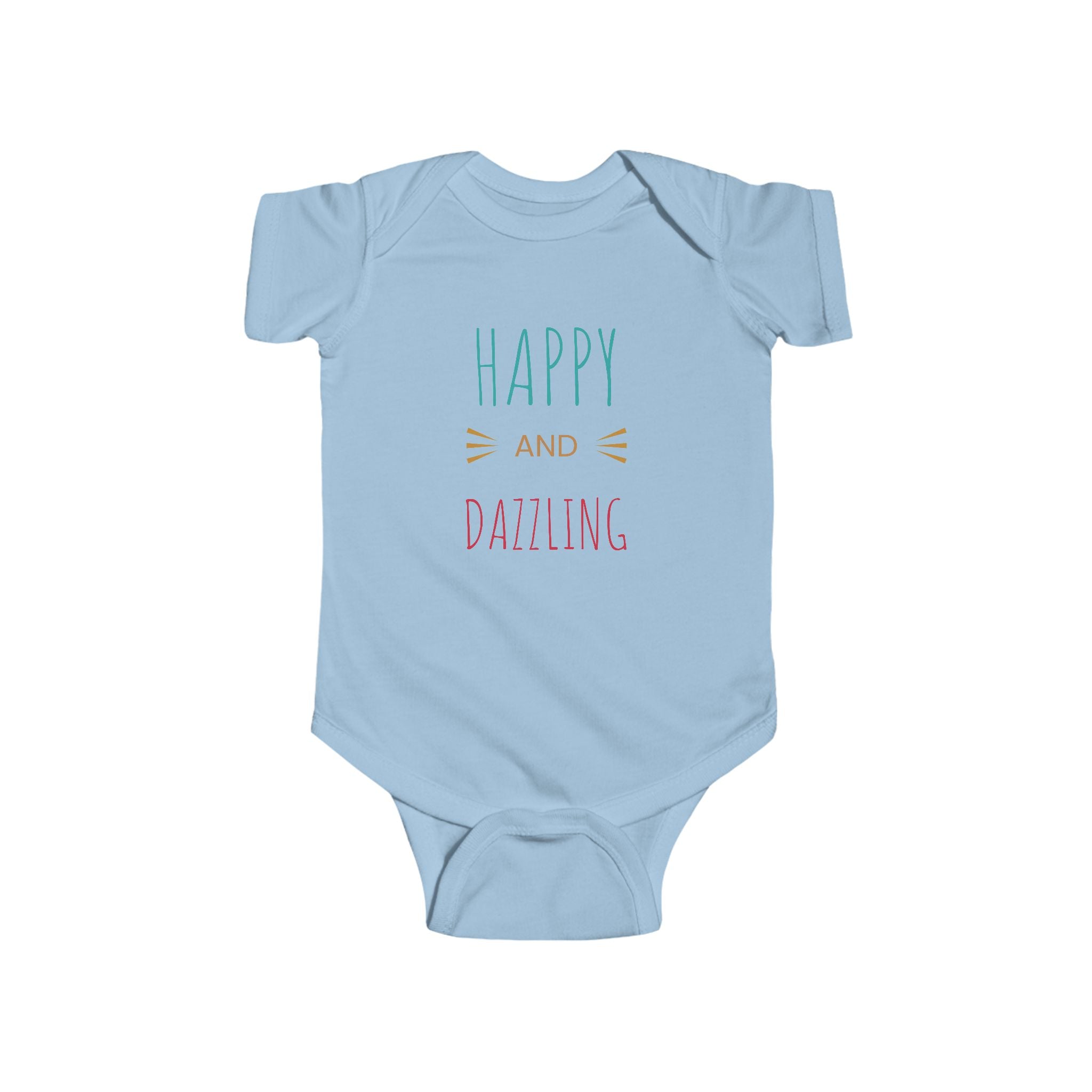Infant Bodysuit – "Happy and Daring" Cute French Bulldog Baby Onesie