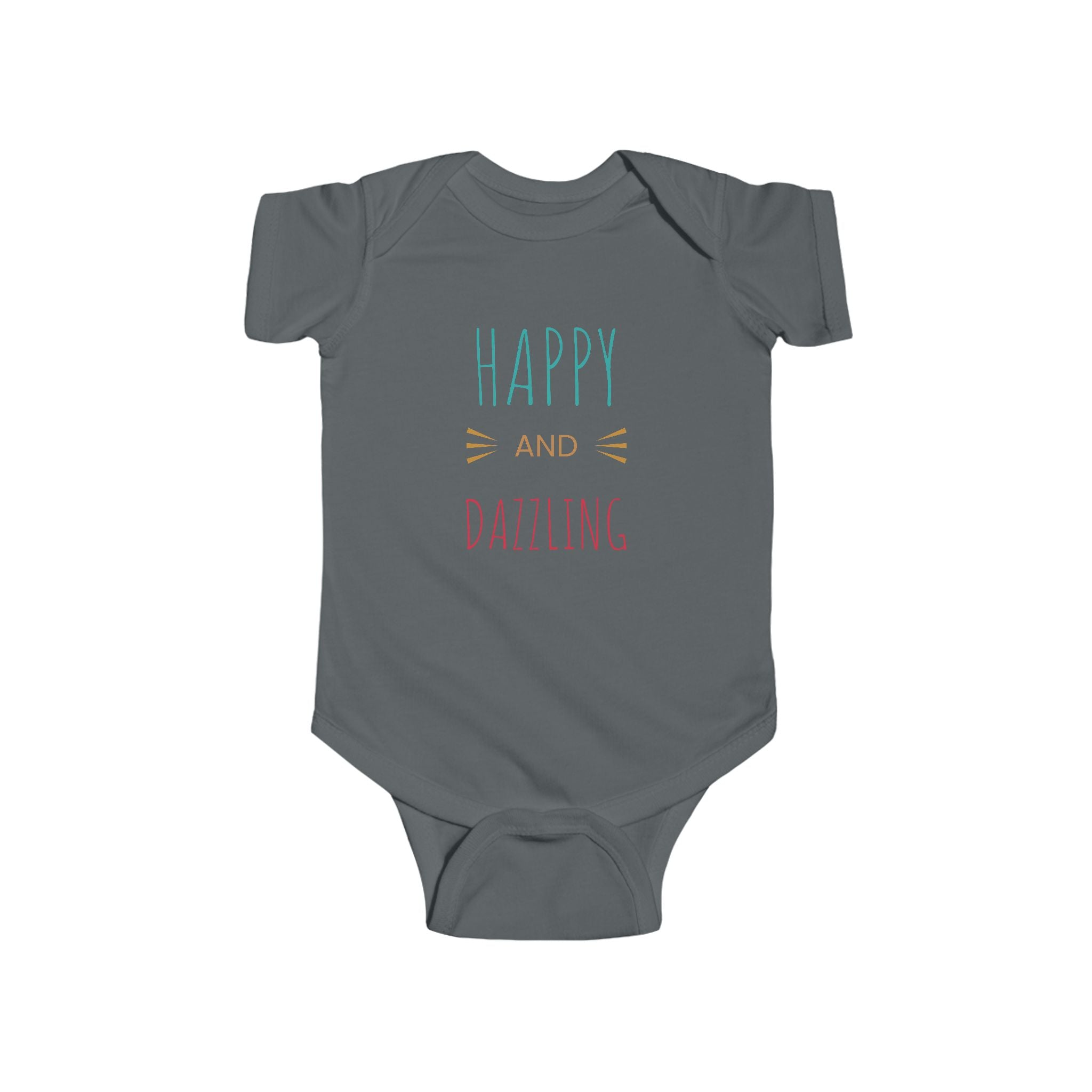 Infant Bodysuit – "Happy and Daring" Cute French Bulldog Baby Onesie