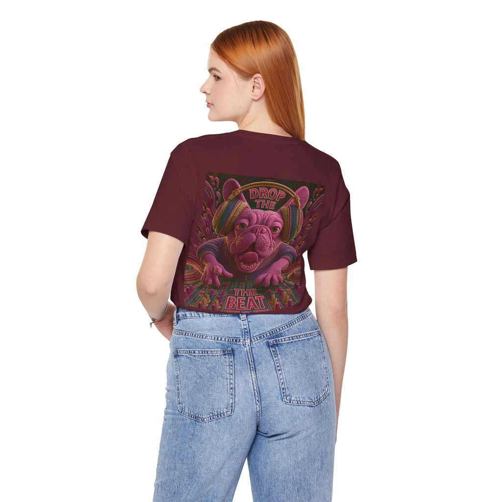 Electric French Bulldog T-Shirt – Neon DJ Dog Shirt for Music Lovers