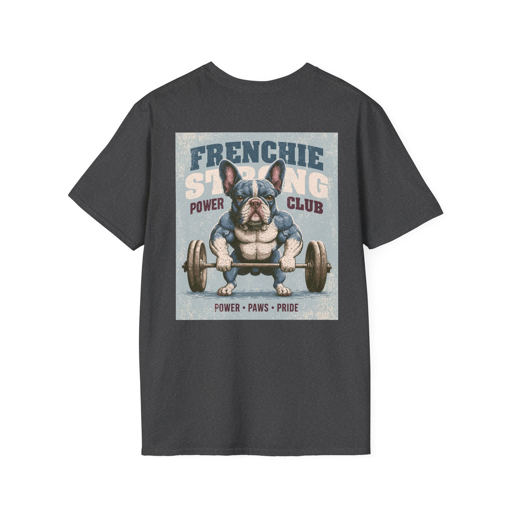 Muscle French Bulldog T-Shirt – Strong Frenchie Workout Shirt for Dog Lovers