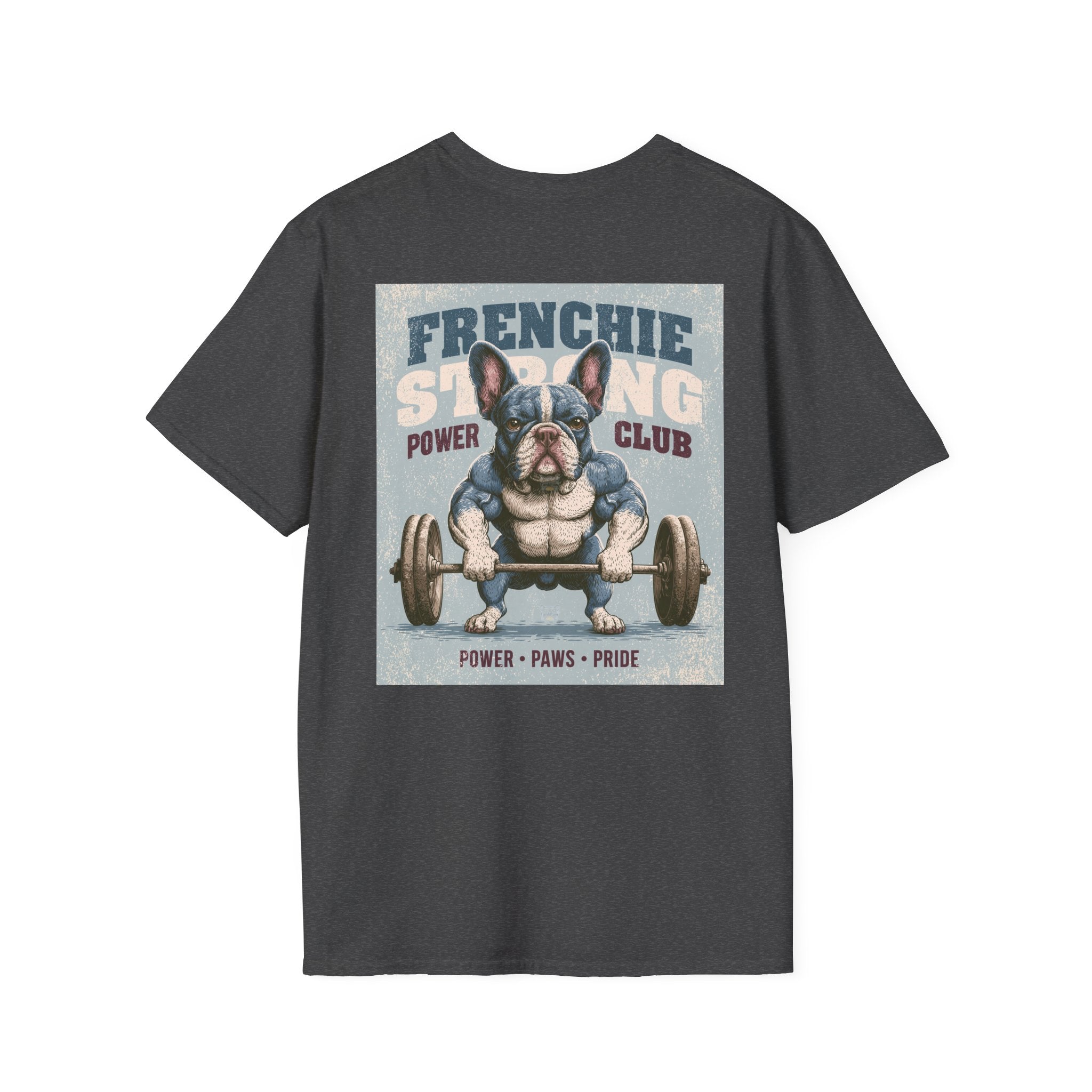 Muscle French Bulldog T-Shirt – Strong Frenchie Workout Shirt for Dog Lovers
