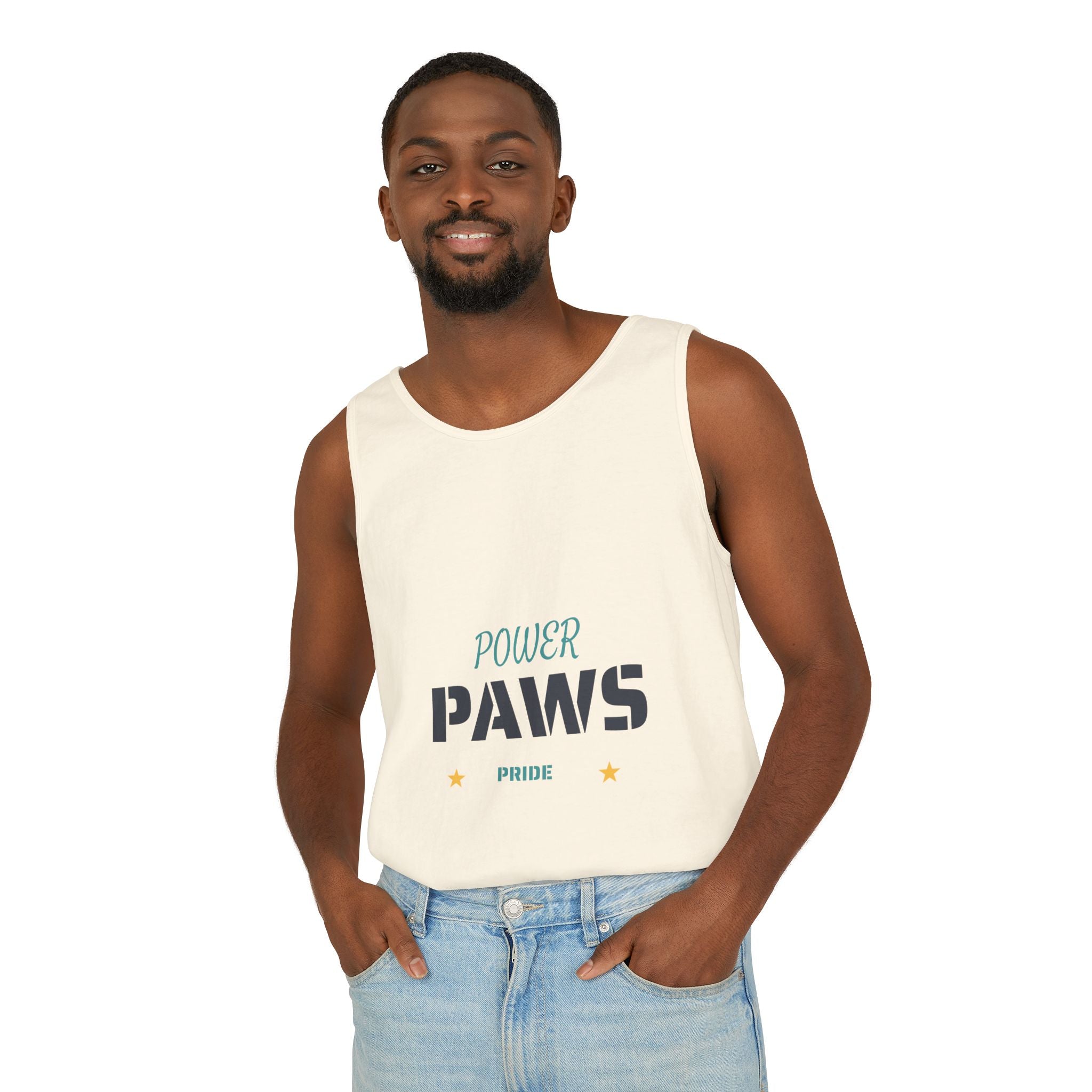 Power Paws Tank Top — "Frenchie Strong" Graphic Dog Fitness Tank