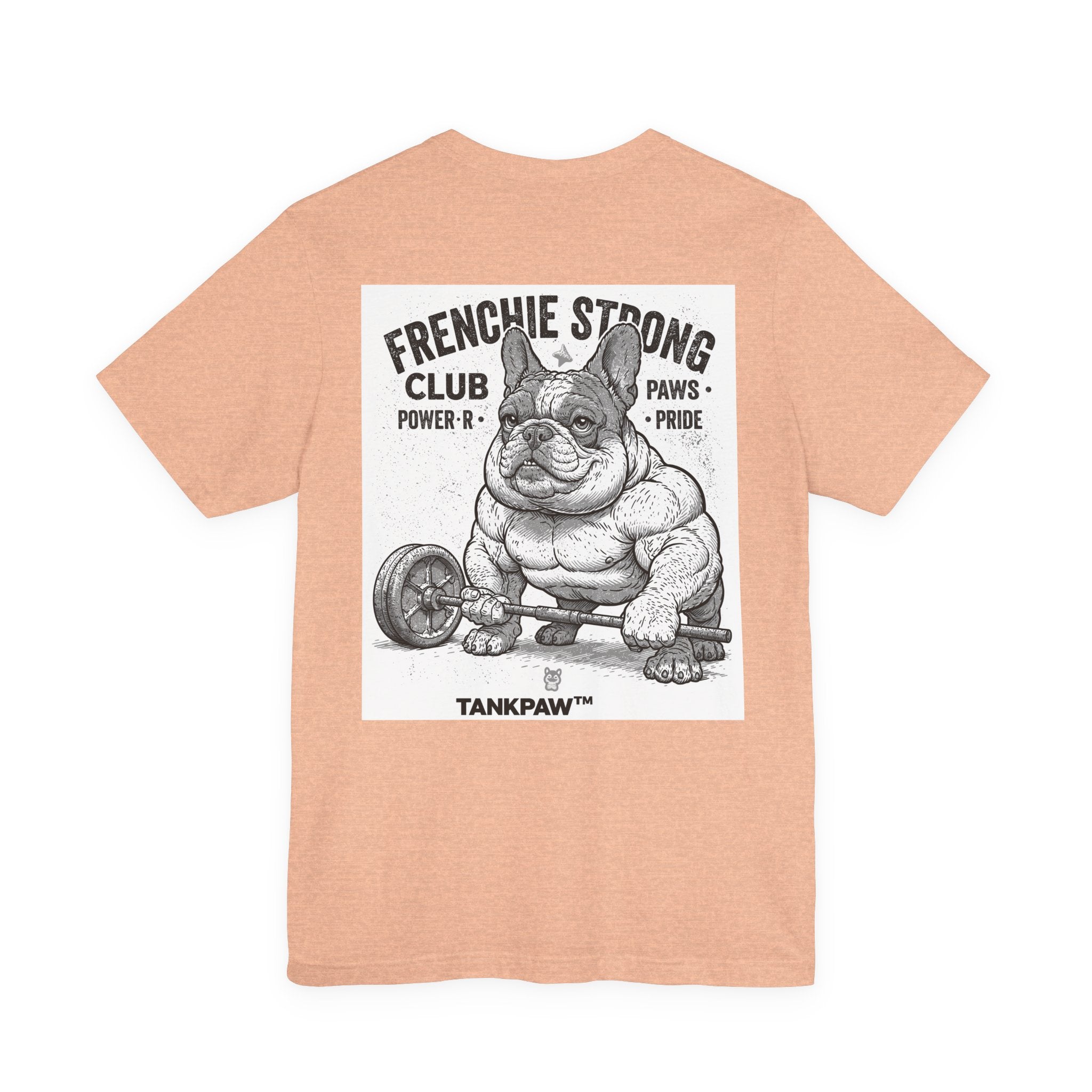 Strong Frenchie Club T-Shirt – Muscular French Bulldog Shirt for Pet Lovers