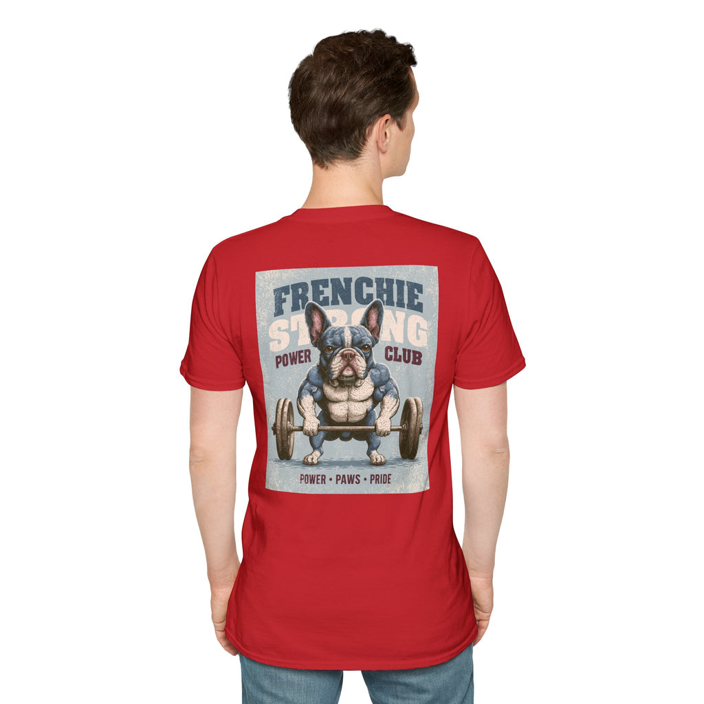 Muscle French Bulldog T-Shirt – Strong Frenchie Workout Shirt for Dog Lovers