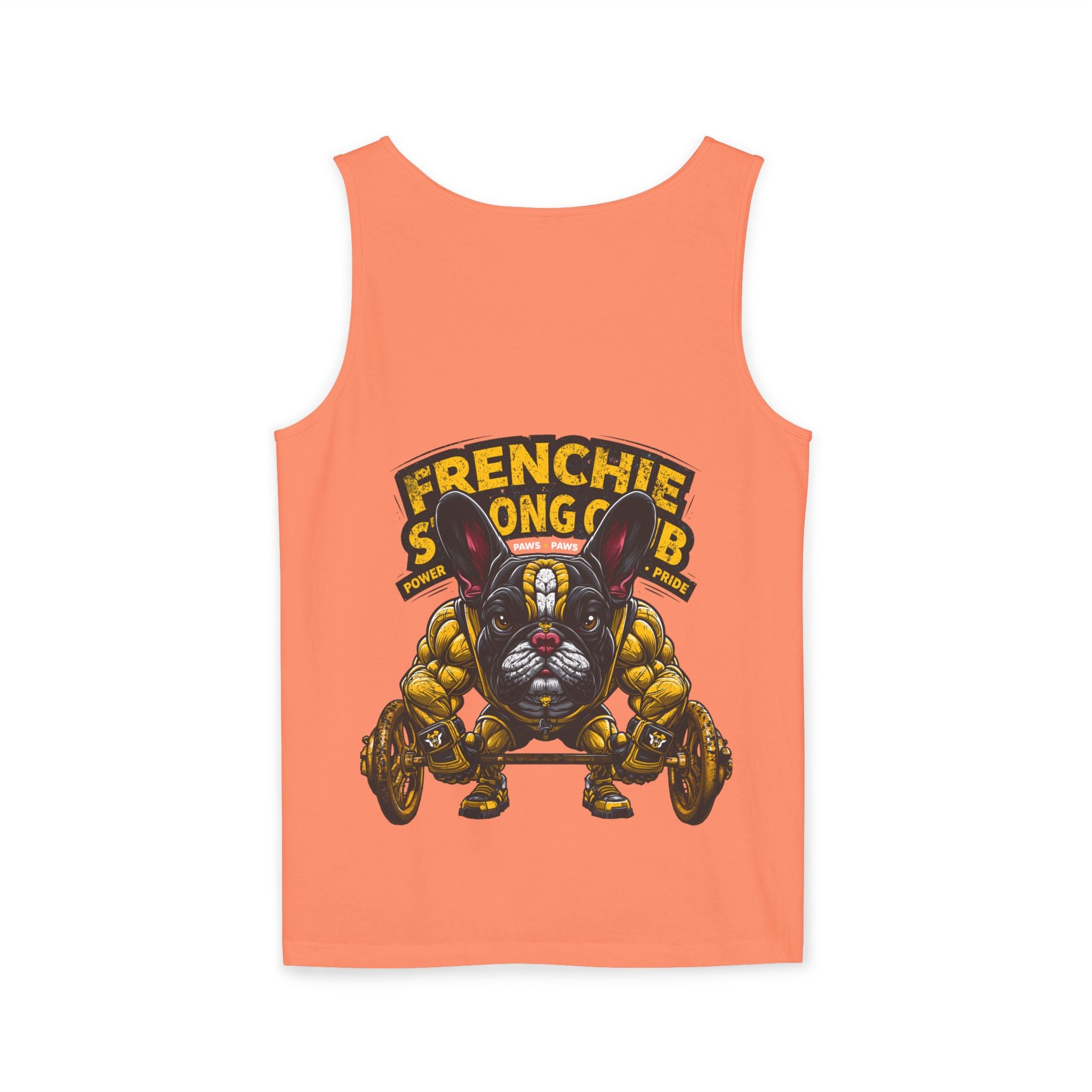 Power Paws Tank Top — "Frenchie Strong" Graphic Dog Fitness Tank