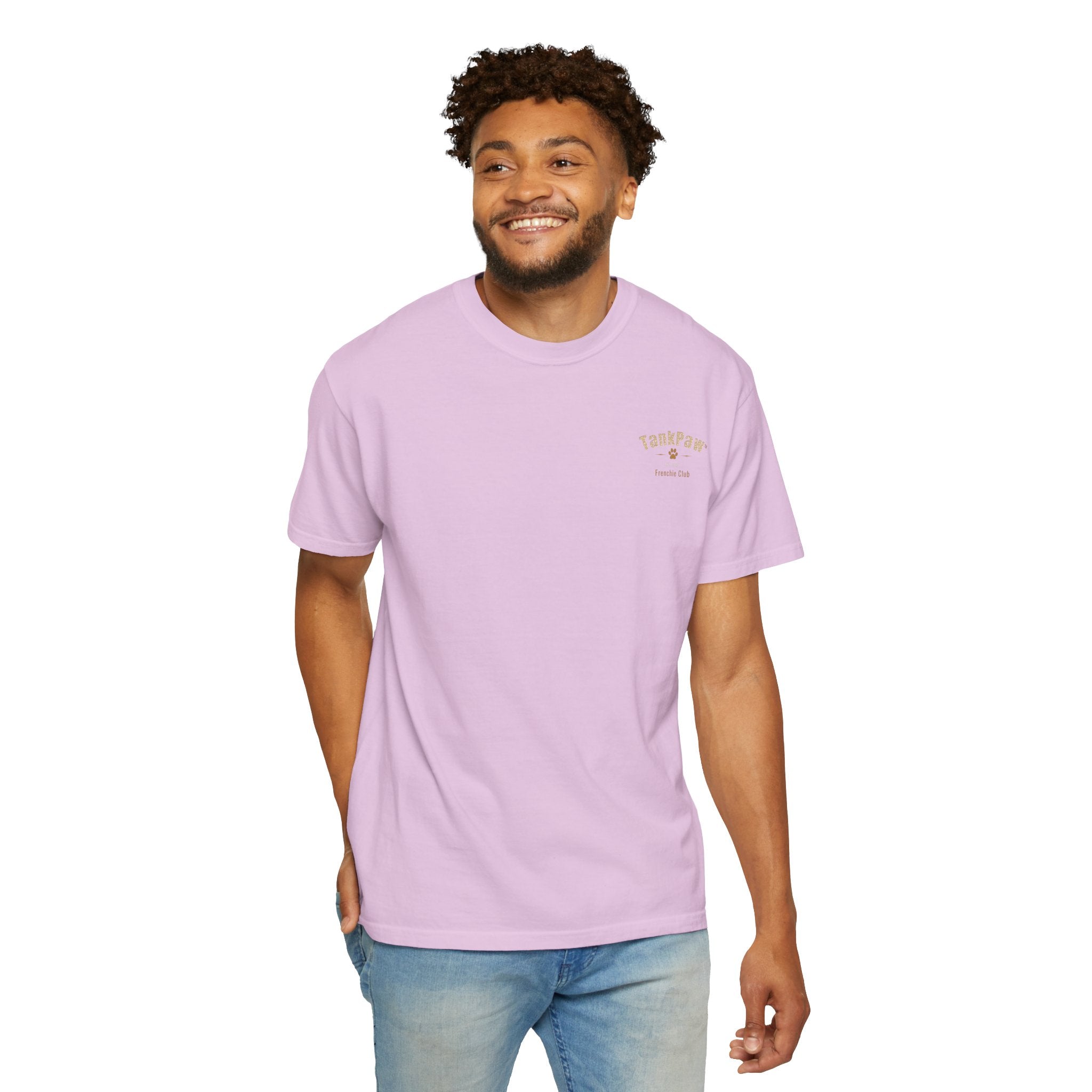 Frenchie Strong Club T-Shirt — Graphic French Bulldog Weightlifting Tee