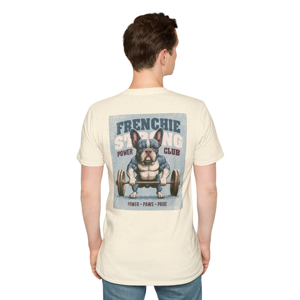 Muscle French Bulldog T-Shirt – Strong Frenchie Workout Shirt for Dog Lovers