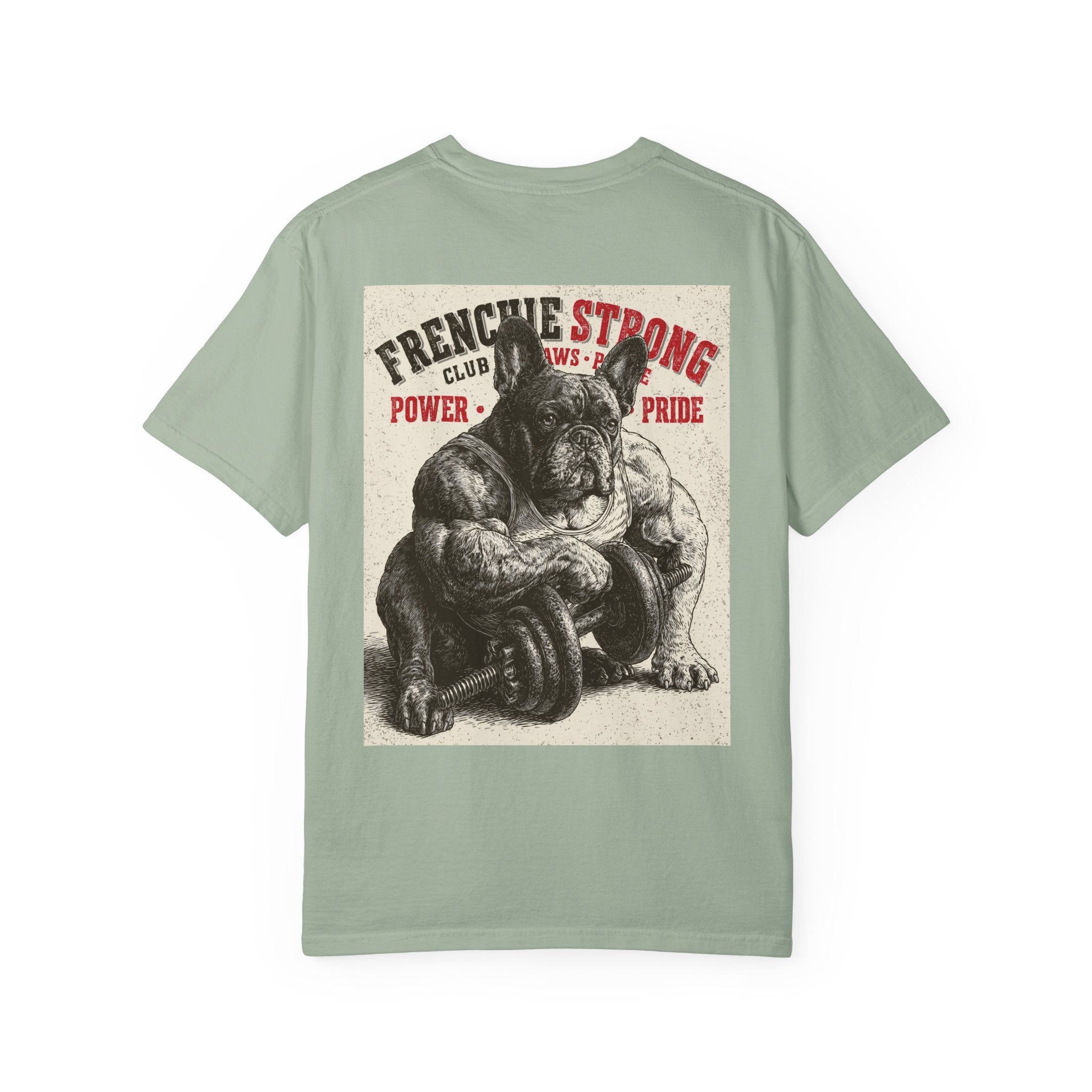 TankPaw® Frenchie Strong Club Premium T-Shirt – Vintage French Bulldog Graphic Tee