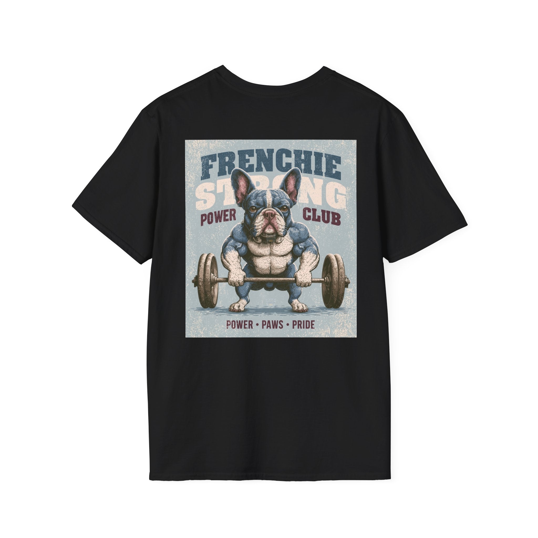 Muscle French Bulldog T-Shirt – Strong Frenchie Workout Shirt for Dog Lovers