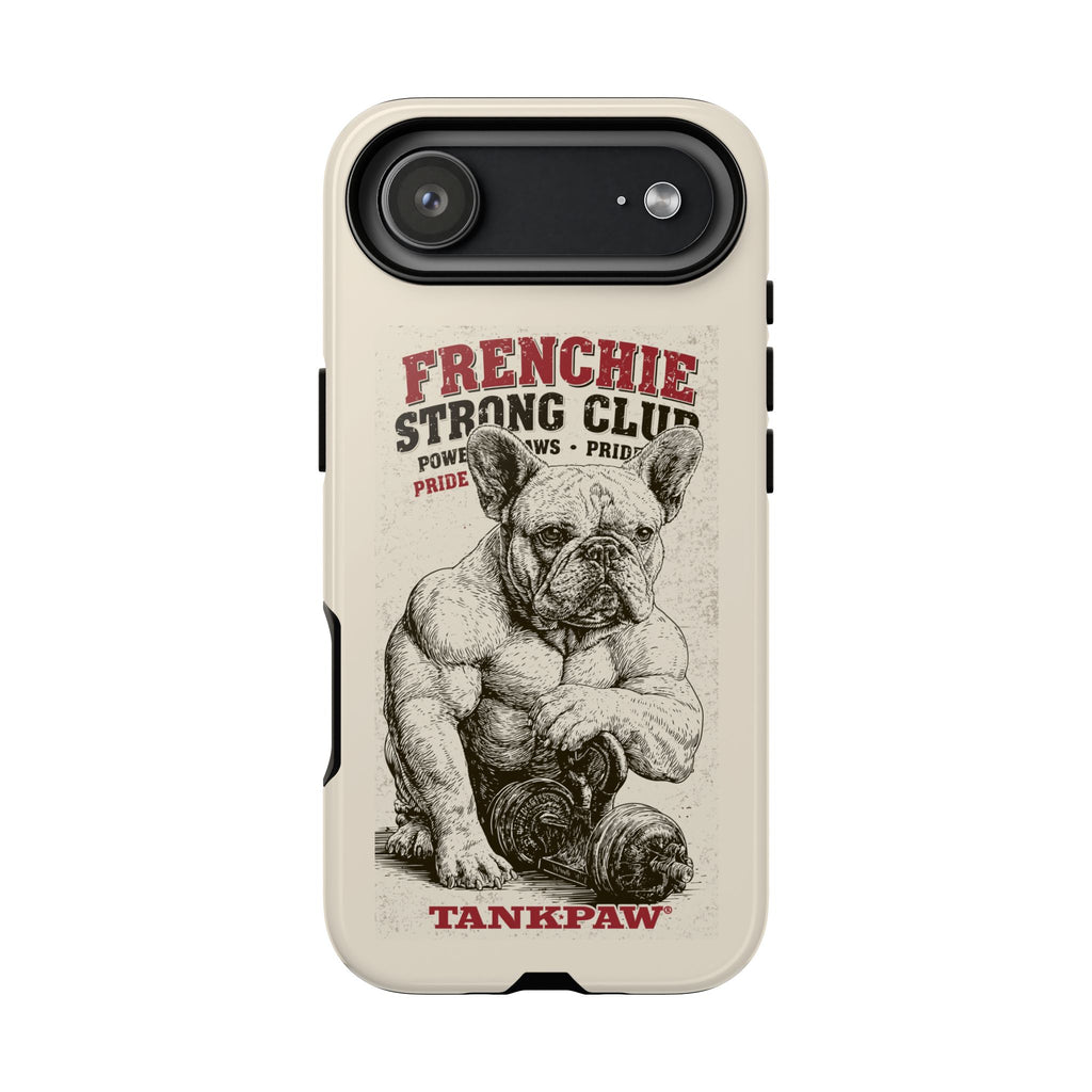 TankPaw® Frenchie Strong Club Premium Phone Case – Vintage French Bulldog Protective