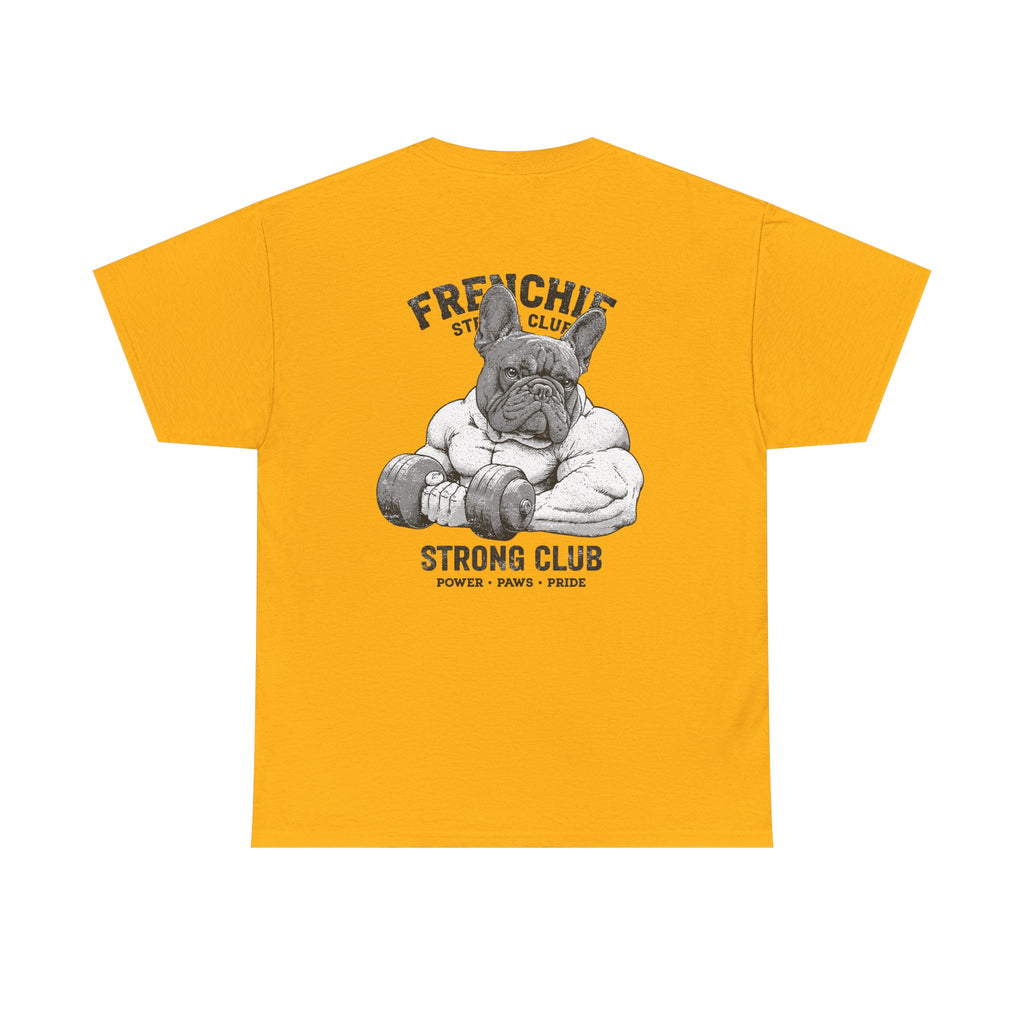 Frenchie Strong Club Vintage Gym T-Shirt | TankPaw™