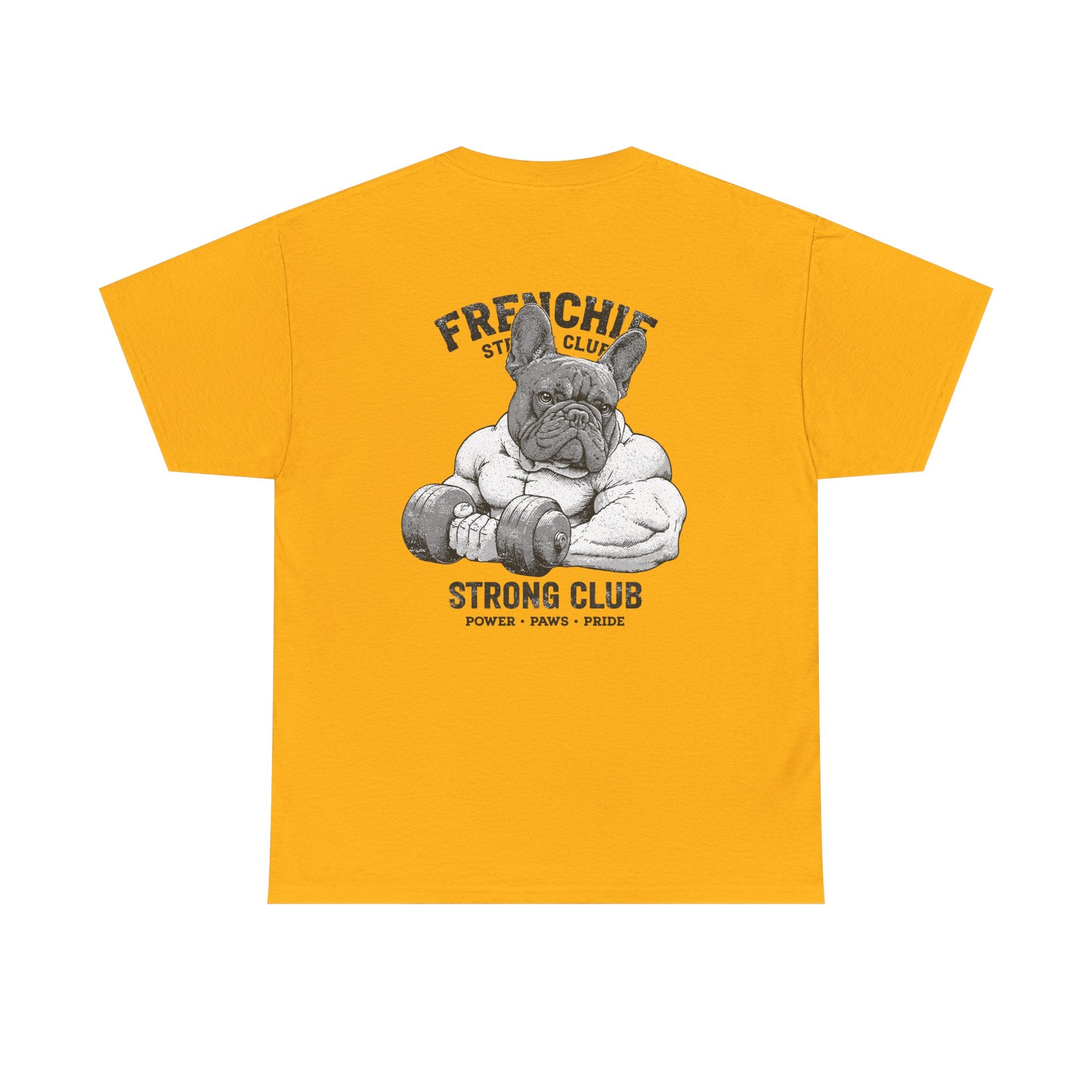 Frenchie Strong Club Vintage Gym T-Shirt | TankPaw™
