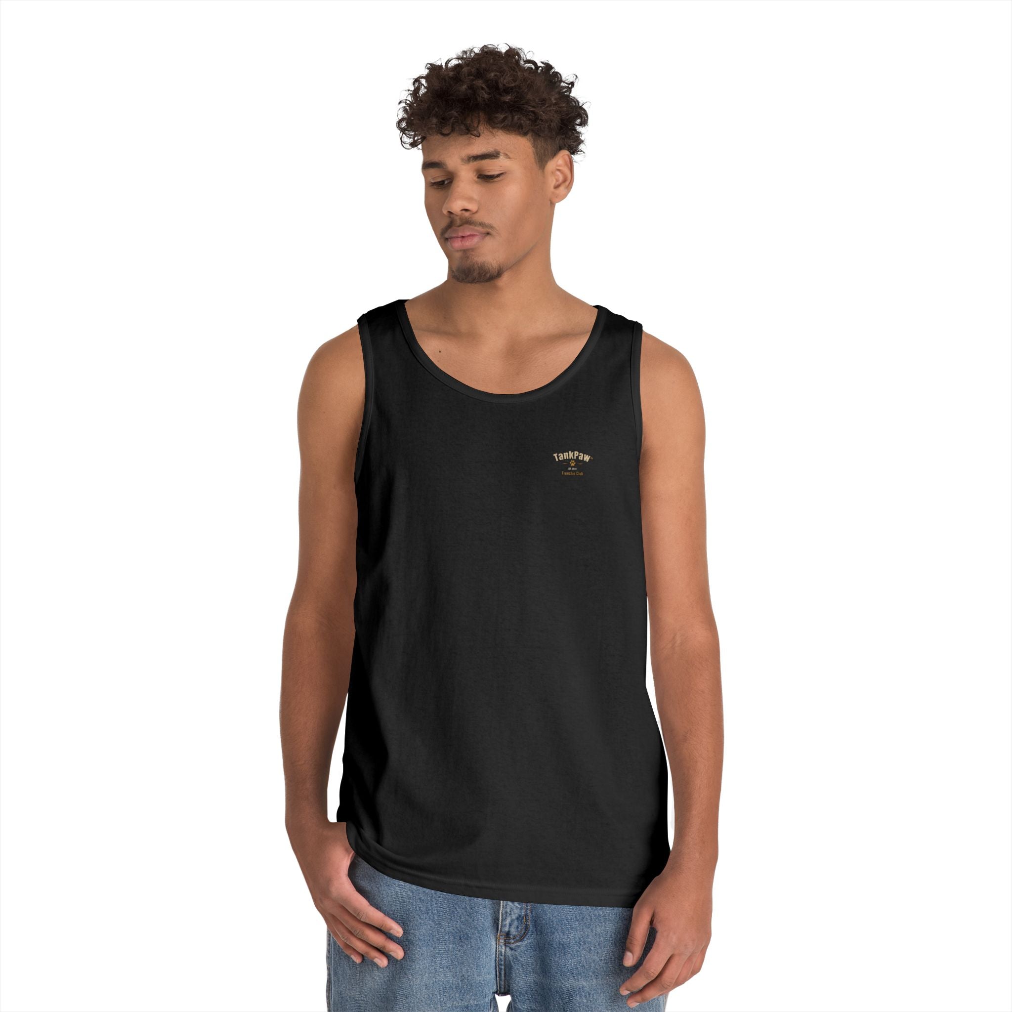 DJ Dog Tank Top - "Drop The Beat" Graphic Music Lover Tank