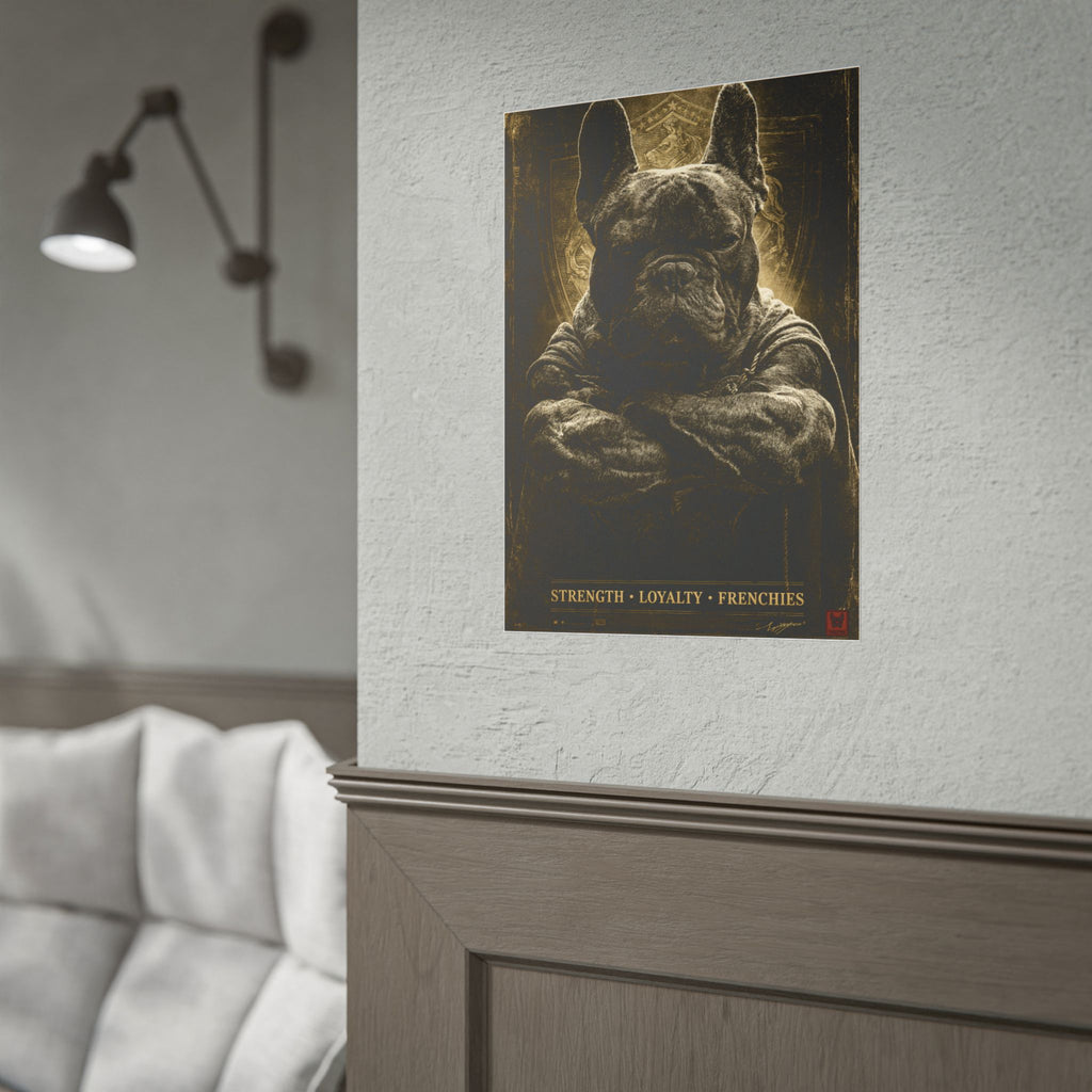 TankPaw® French Bulldog Wall Art Poster – Premium Vintage Frenchie Decor