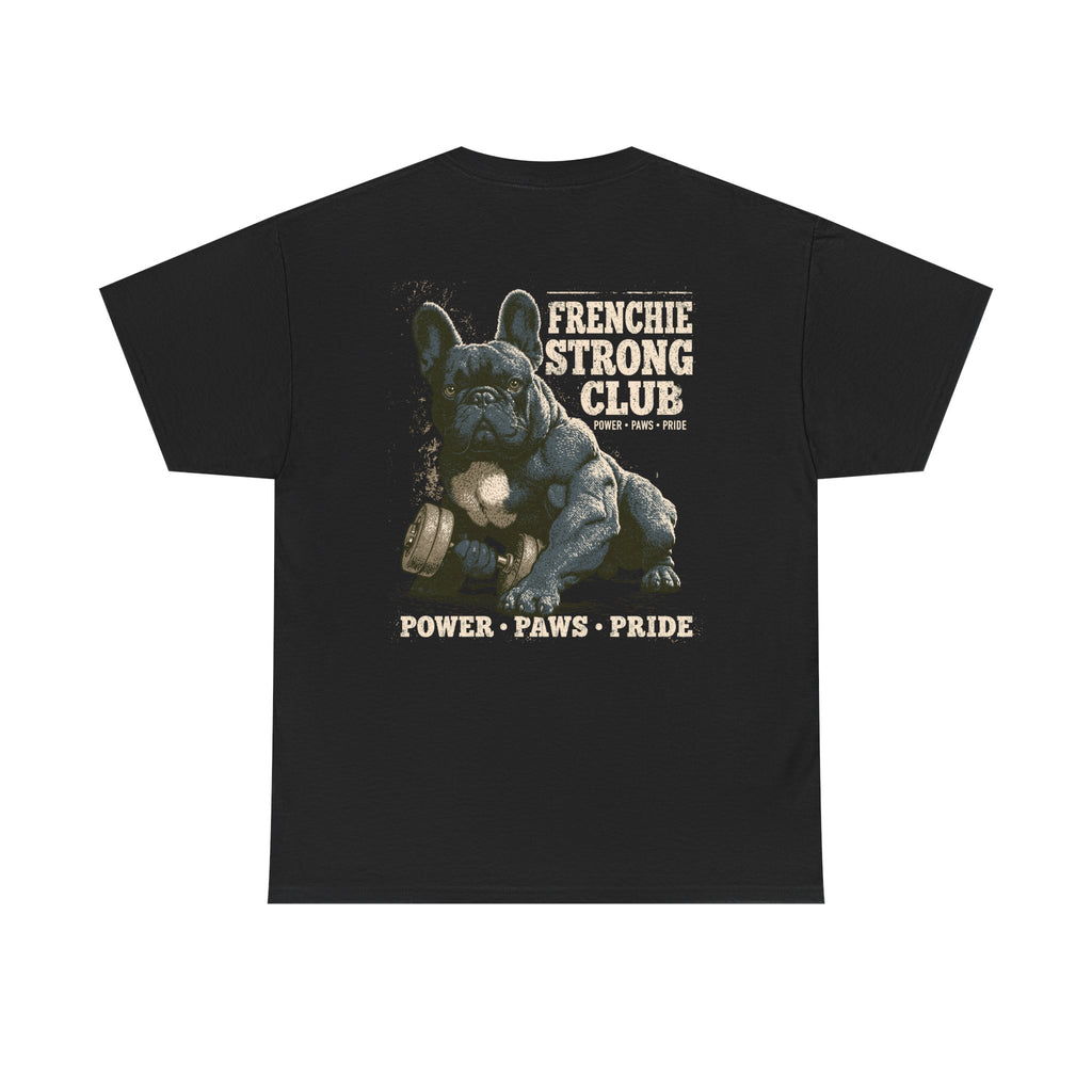 Frenchie Strong Club Vintage Gym T-Shirt | TankPaw™