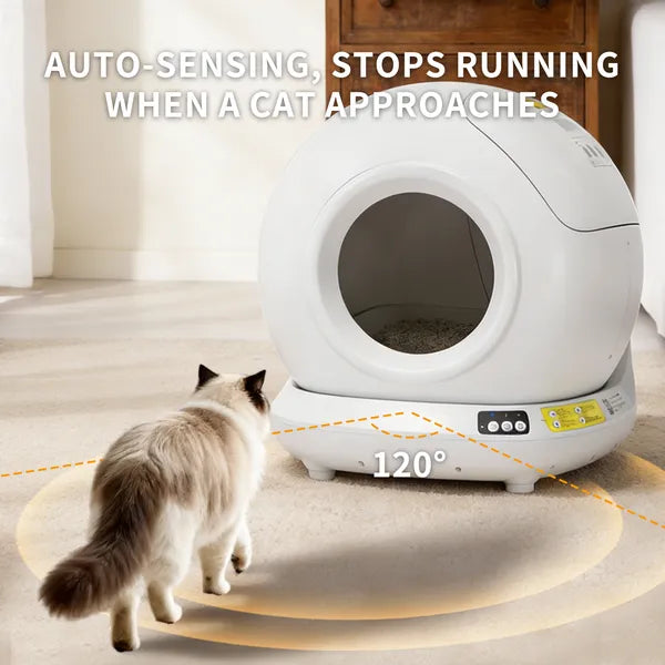 78L Automatic Self-Cleaning Cat Litter Box | Fully Enclosed Smart Litter Box with App Control