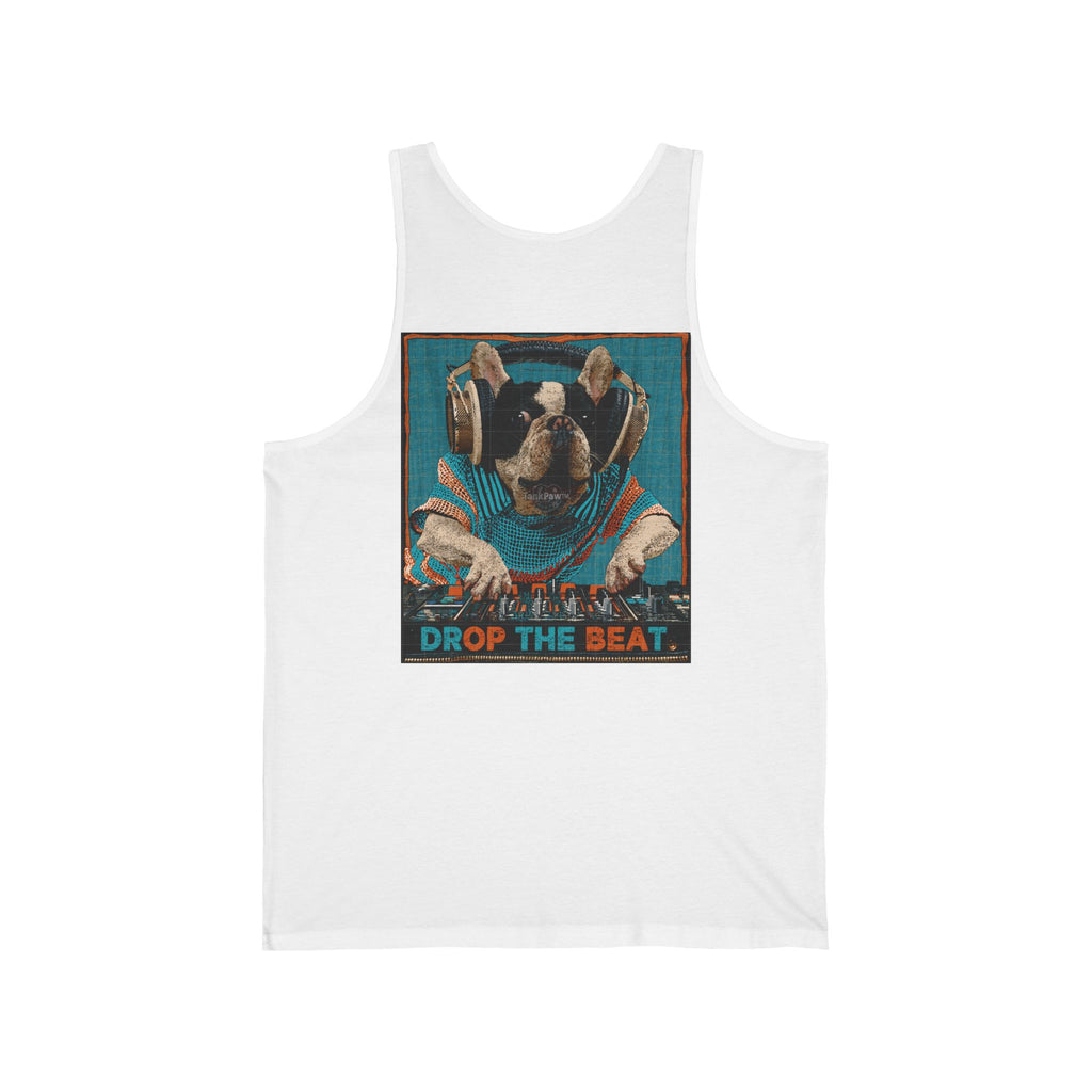 DJ Monkey 'Drop the Beat' Tank Top – Retro Music Festival Graphic