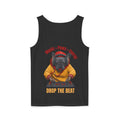 DJ Frenchie Dog Vest — "Music, Paw Prints, Energy: Igniting the Beat" Graphic Vest