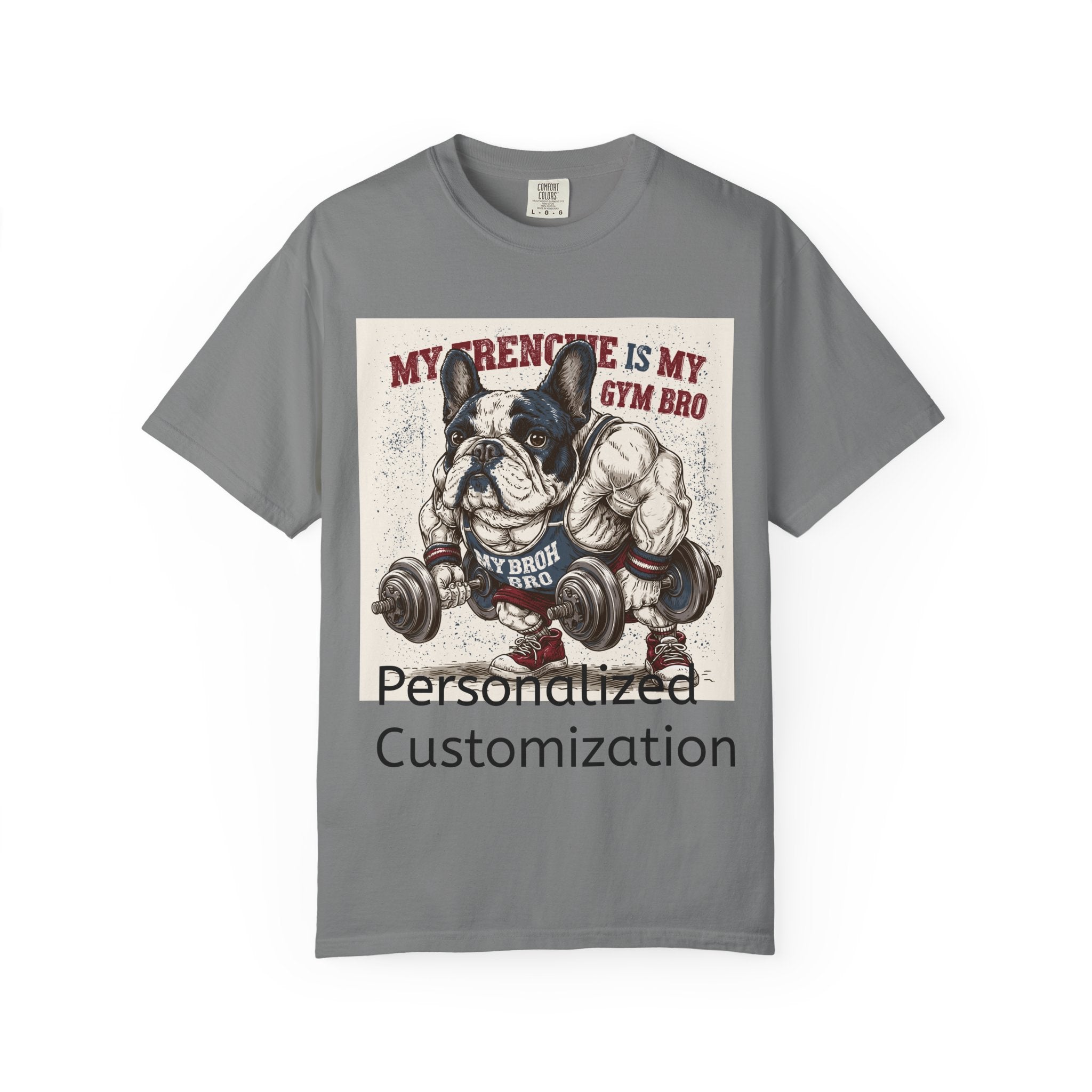 Personalized French Bulldog T-Shirt | Custom Frenchie Name Graphic Tee for Dog Lovers