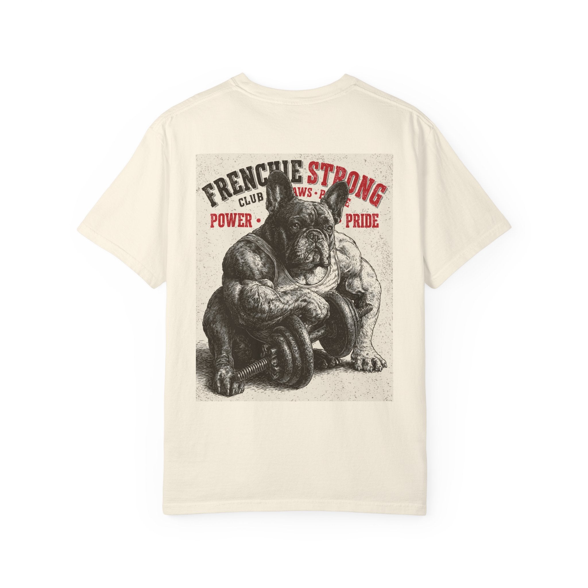TankPaw® Frenchie Strong Club Premium T-Shirt – Vintage French Bulldog Graphic Tee