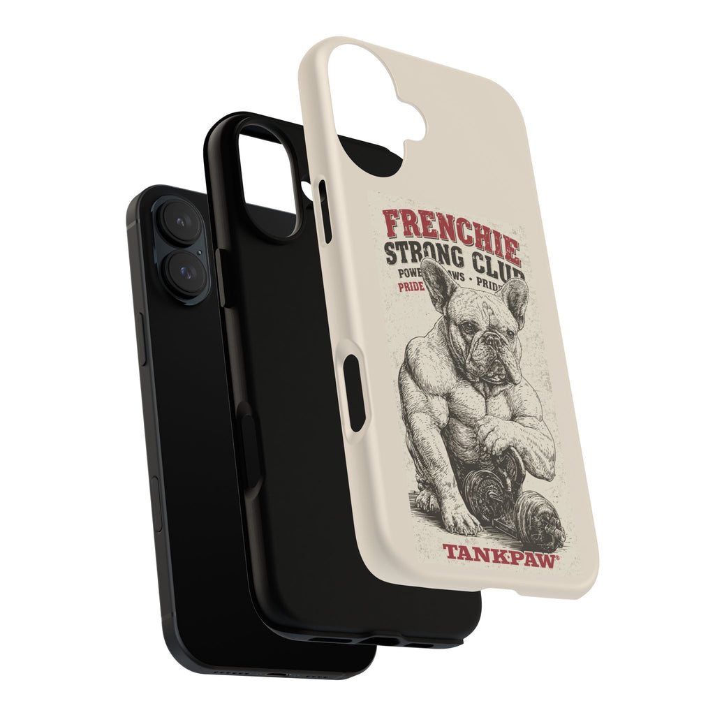 TankPaw® Frenchie Strong Club Premium Phone Case – Vintage French Bulldog Protective