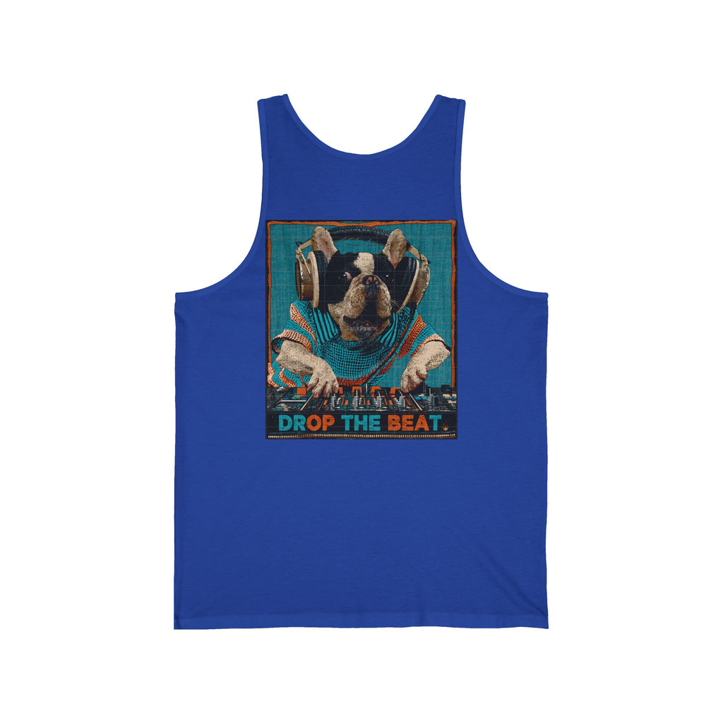 DJ Monkey 'Drop the Beat' Tank Top – Retro Music Festival Graphic