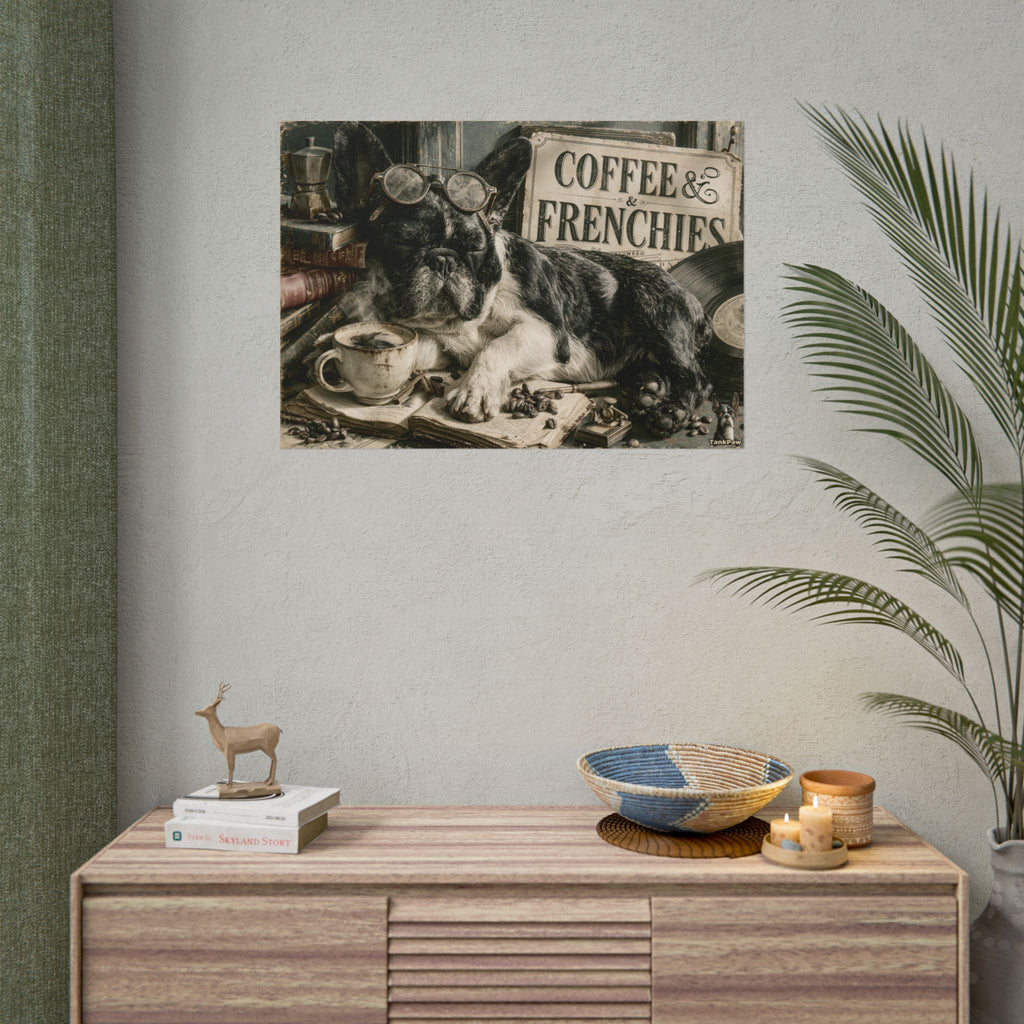 TankPaw® French Bulldog Wall Art Poster – Premium Vintage Frenchie Decor