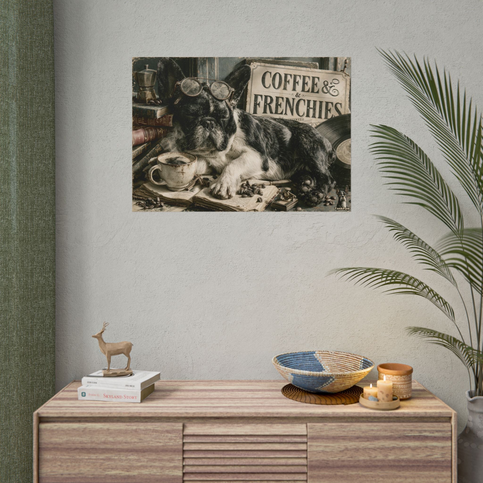 TankPaw® French Bulldog Wall Art Poster – Premium Vintage Frenchie Decor