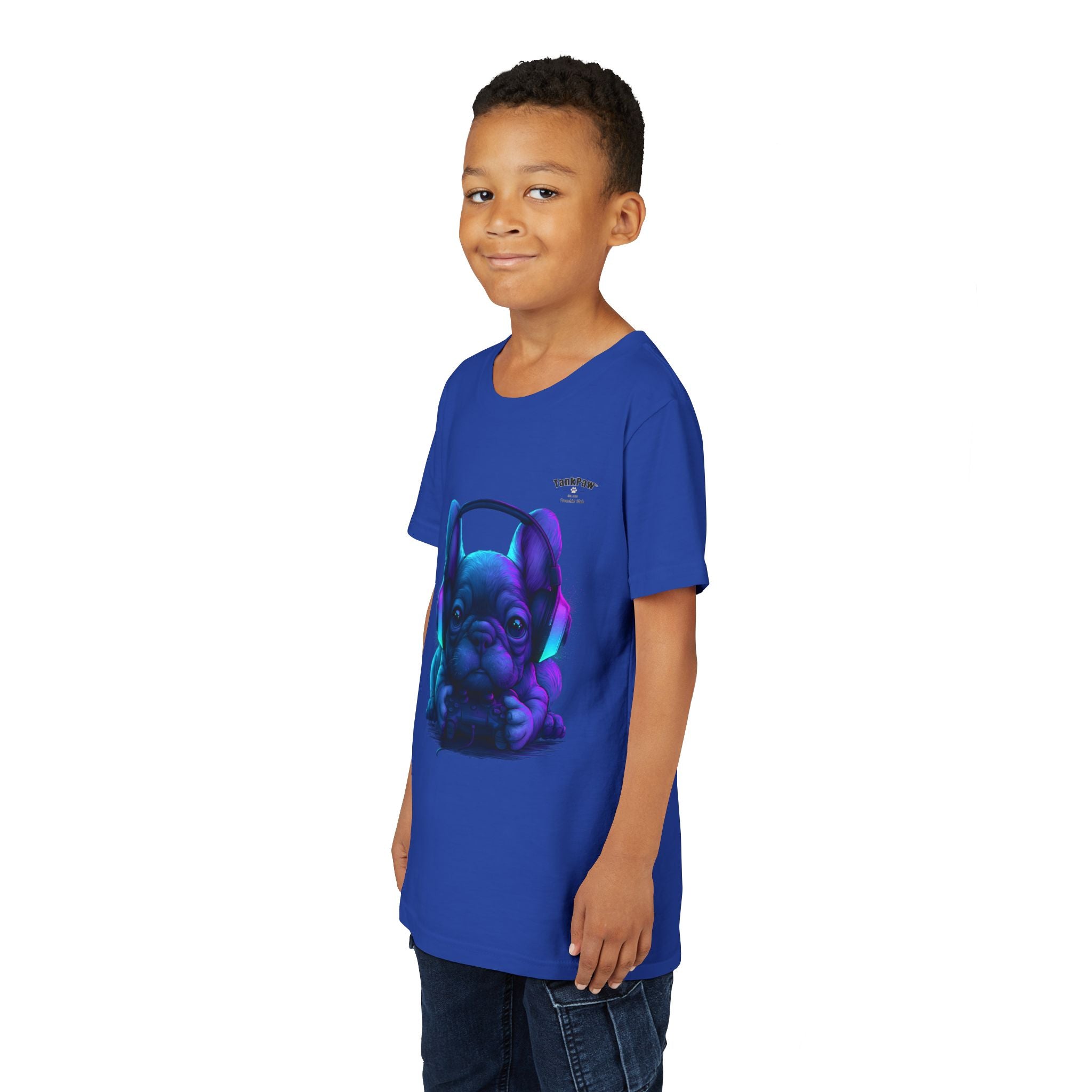Youth French Bulldog Graphic T-Shirt – Cool Frenchie Tee for Kids & Teens