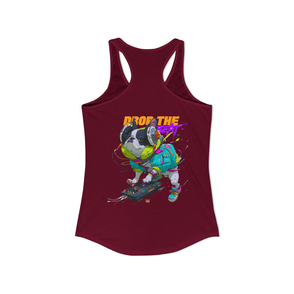 Women's French Bulldog Tank Top – Cute Frenchie Sleeveless Shirt for Dog Lovers
