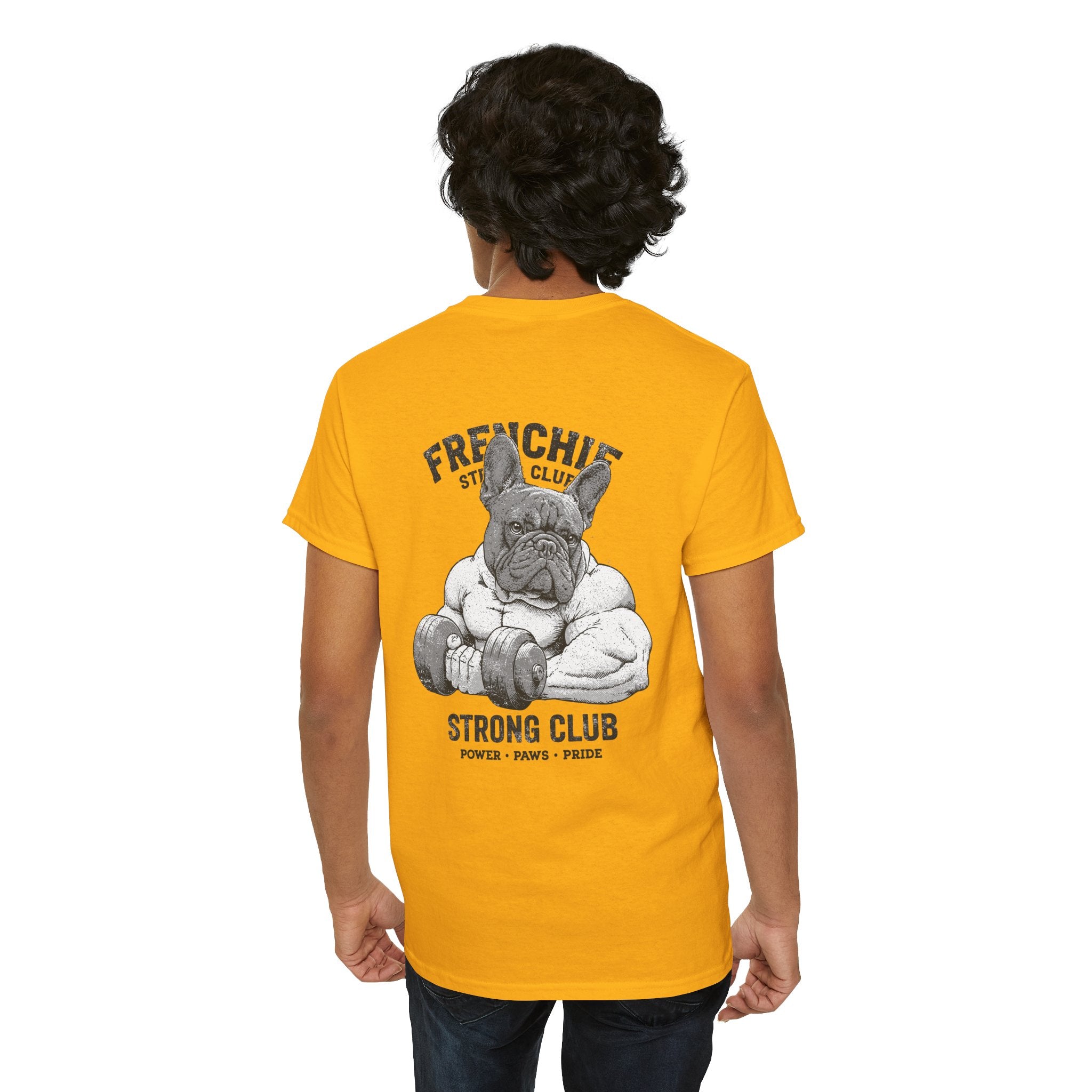 Frenchie Strong Club Vintage Gym T-Shirt | TankPaw™