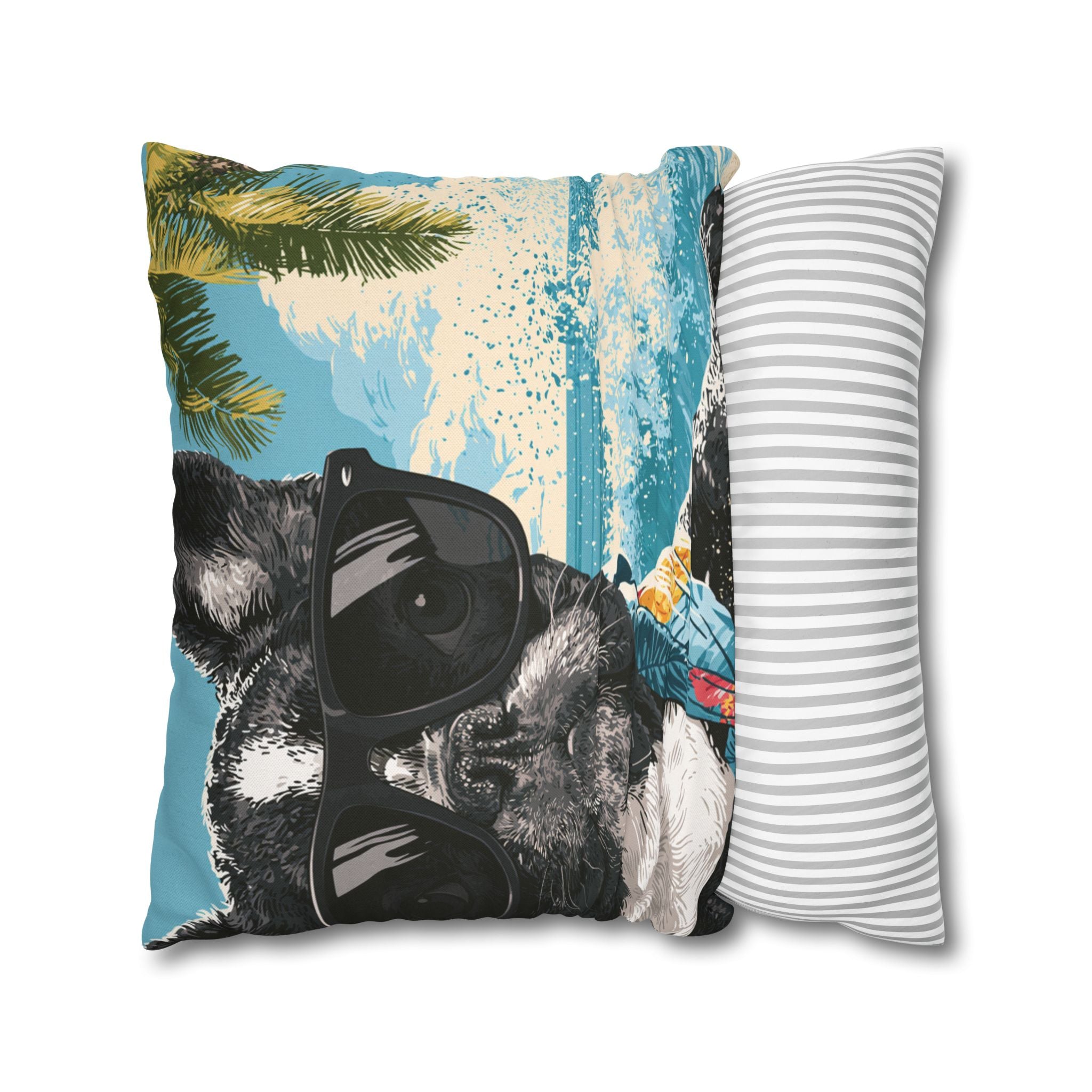 French Bulldog Throw Pillow – Cute Frenchie Decorative Cushion for Dog Lovers