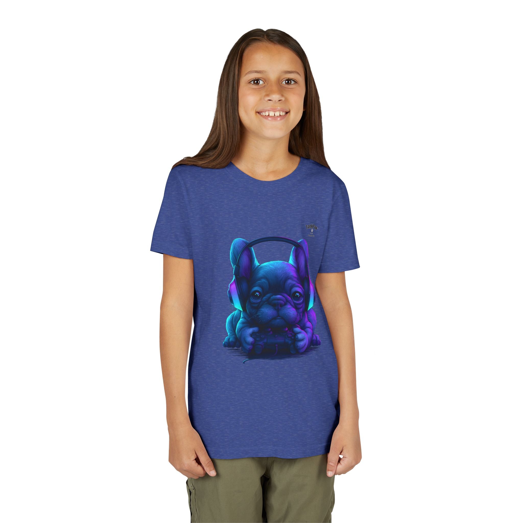 Youth French Bulldog Graphic T-Shirt – Cool Frenchie Tee for Kids & Teens