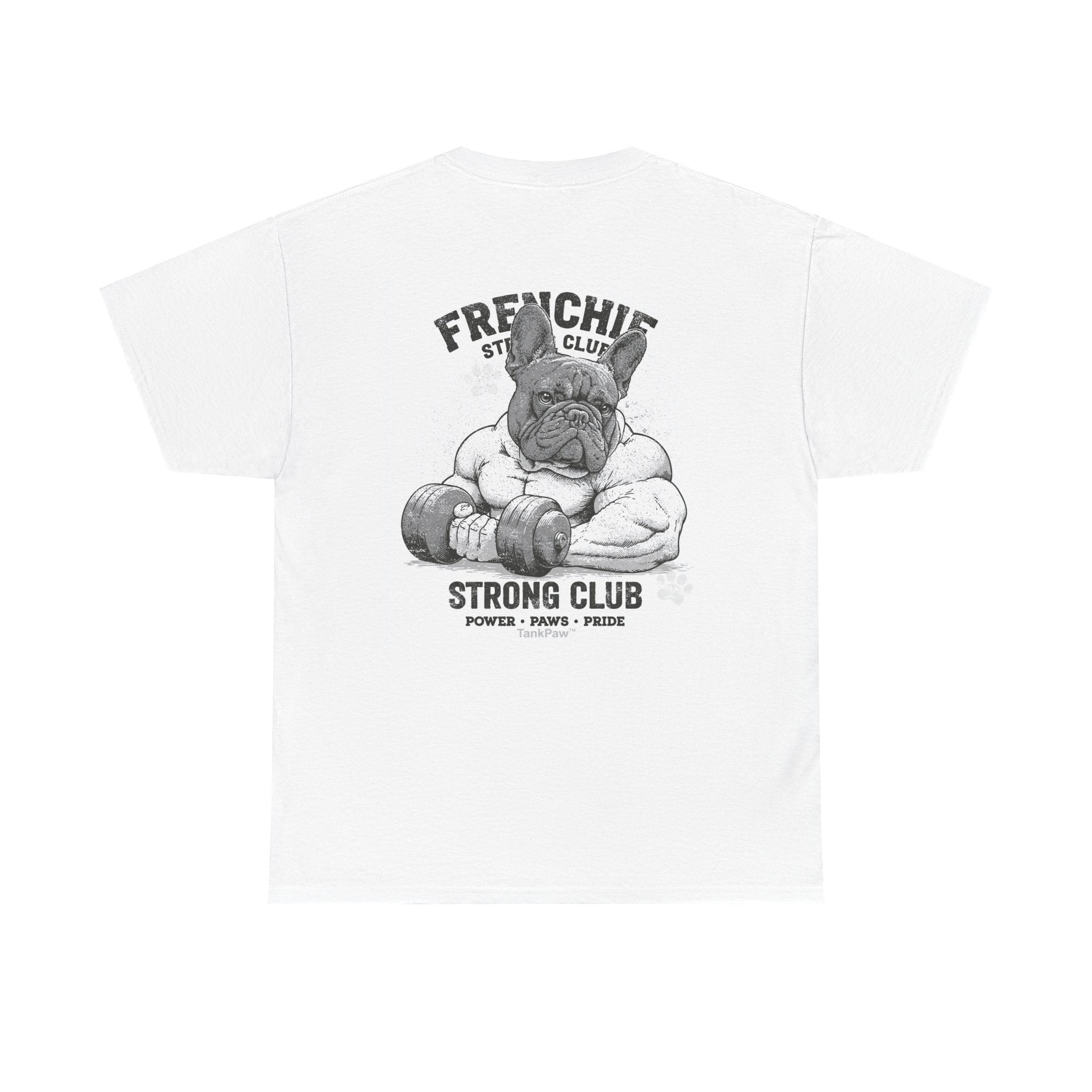 Frenchie Strong Club Vintage Gym T-Shirt | TankPaw™