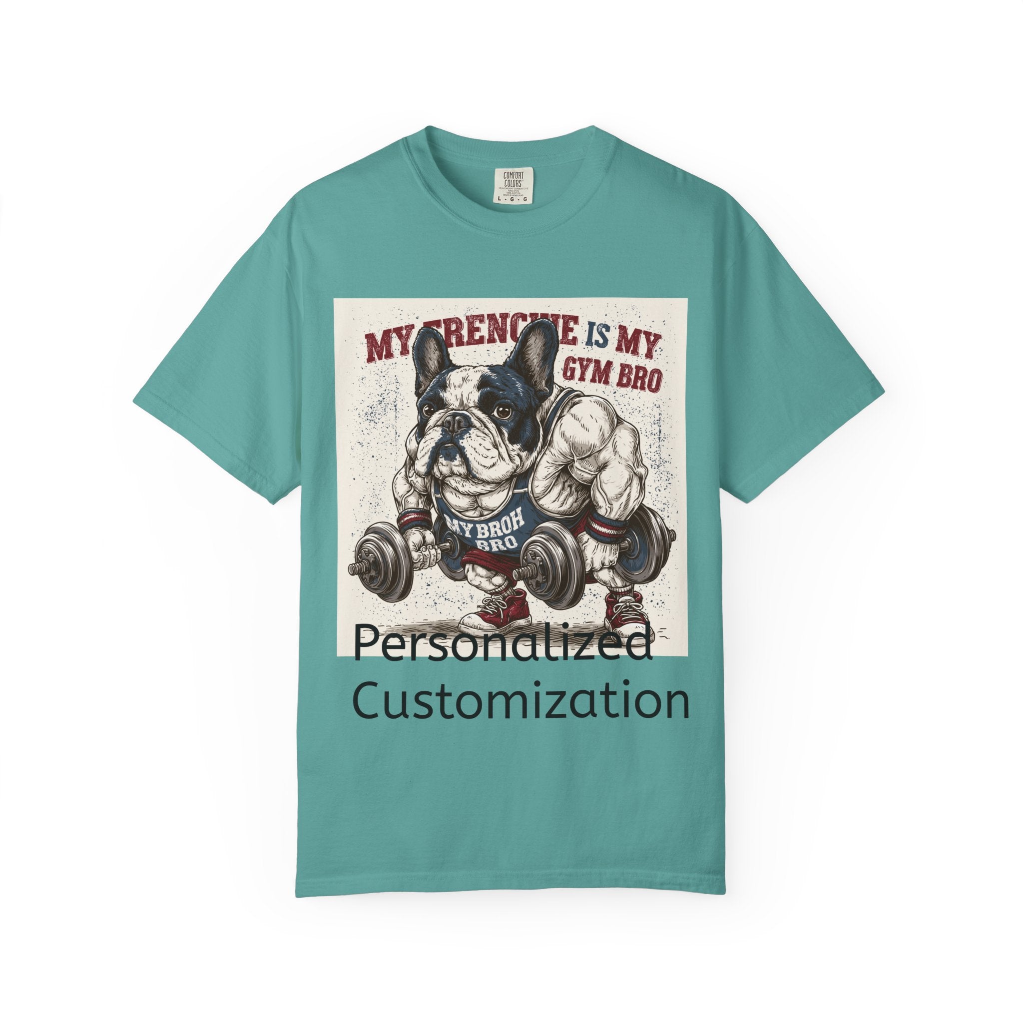 Personalized French Bulldog T-Shirt | Custom Frenchie Name Graphic Tee for Dog Lovers