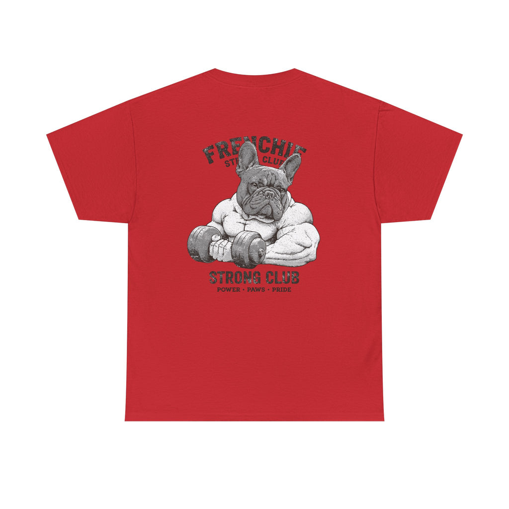 Frenchie Strong Club Vintage Gym T-Shirt | TankPaw™