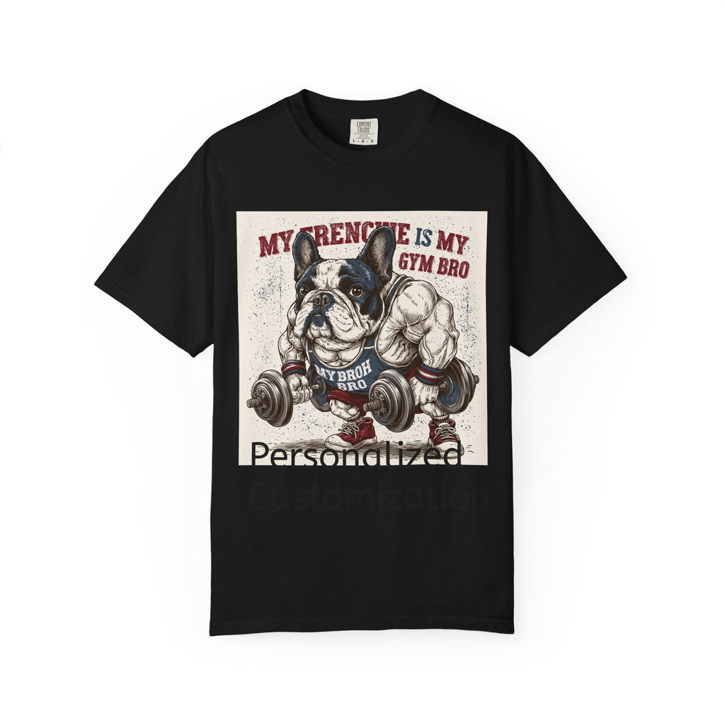 Personalized French Bulldog T-Shirt | Custom Frenchie Name Graphic Tee for Dog Lovers
